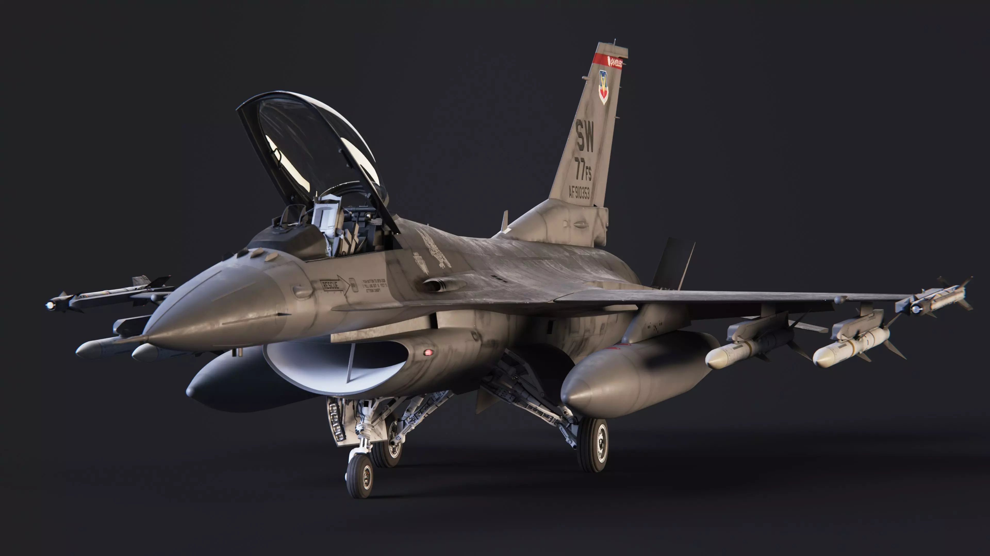 F-16C Viper 3D model_0