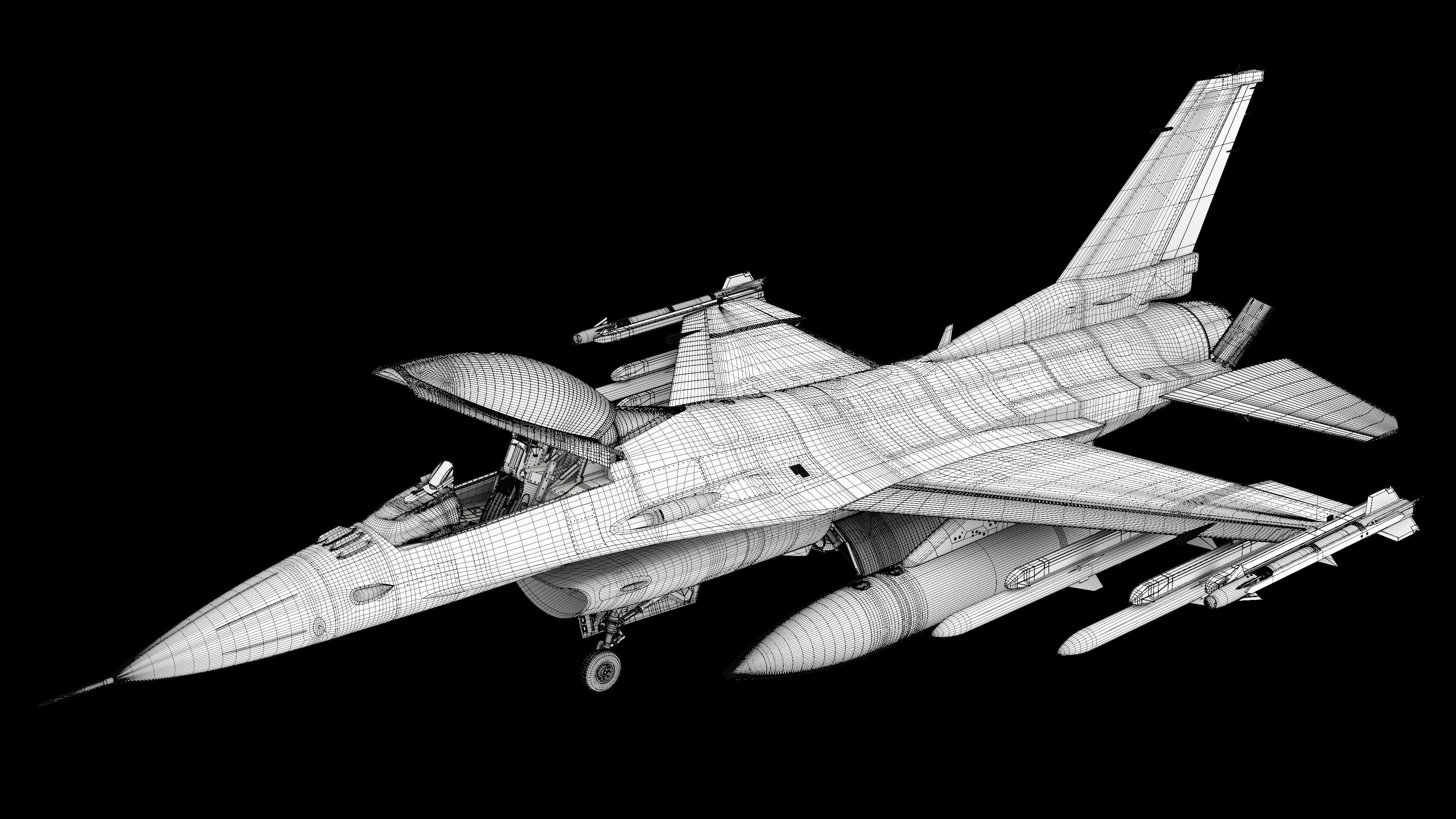 F-16C Viper 3D model_15