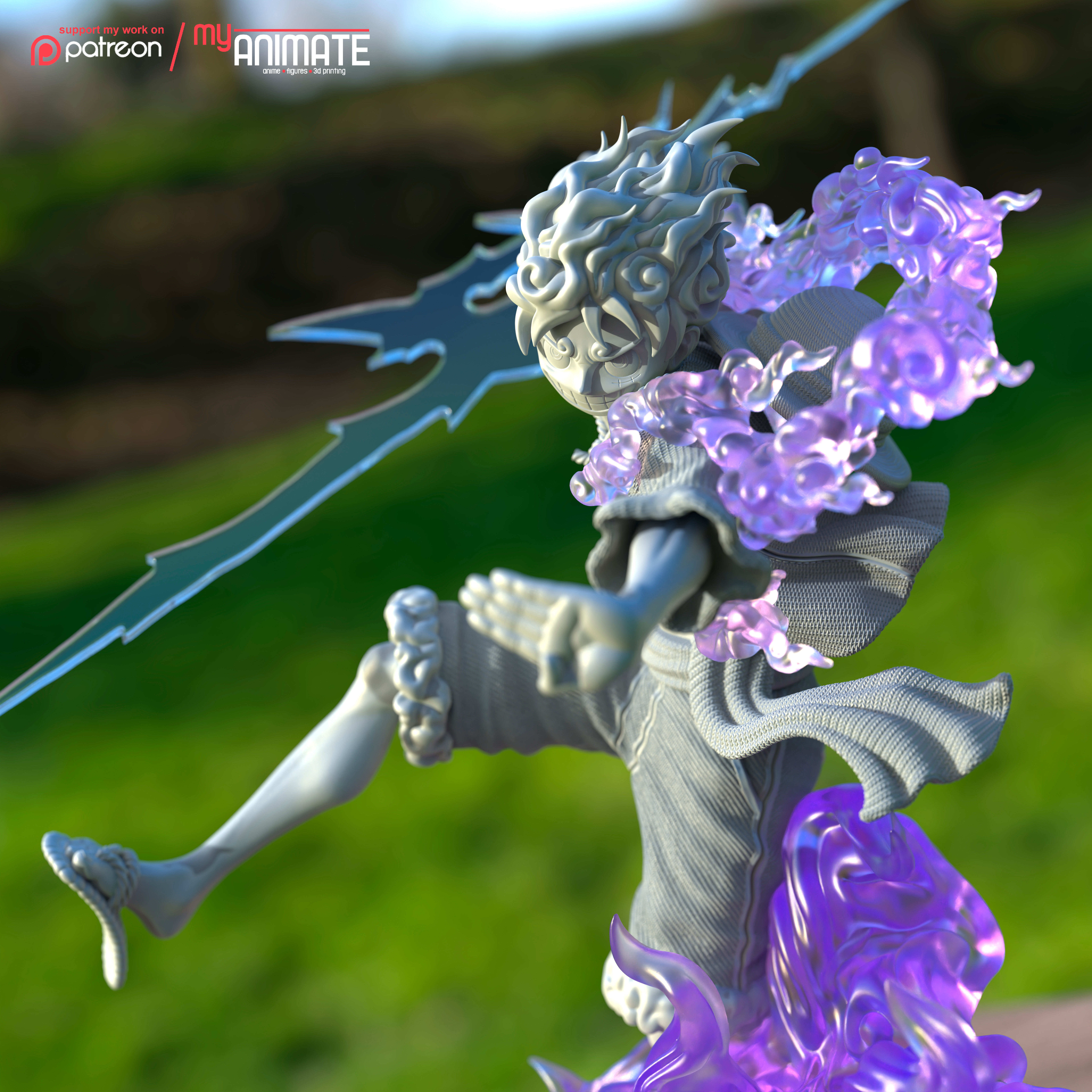 LuffyNika from One Piece  - myAnimate 3D print model_3