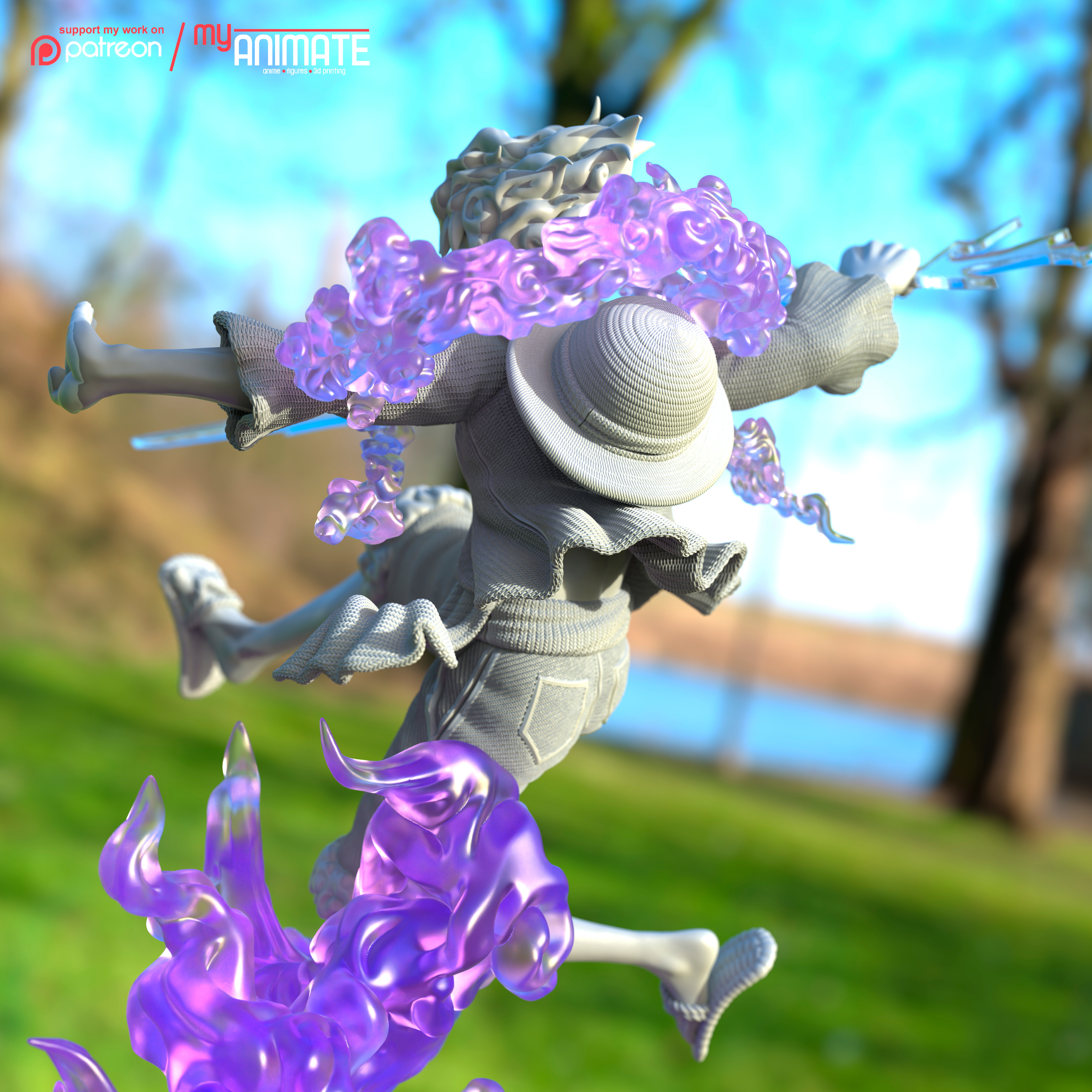 LuffyNika from One Piece  - myAnimate 3D print model_4