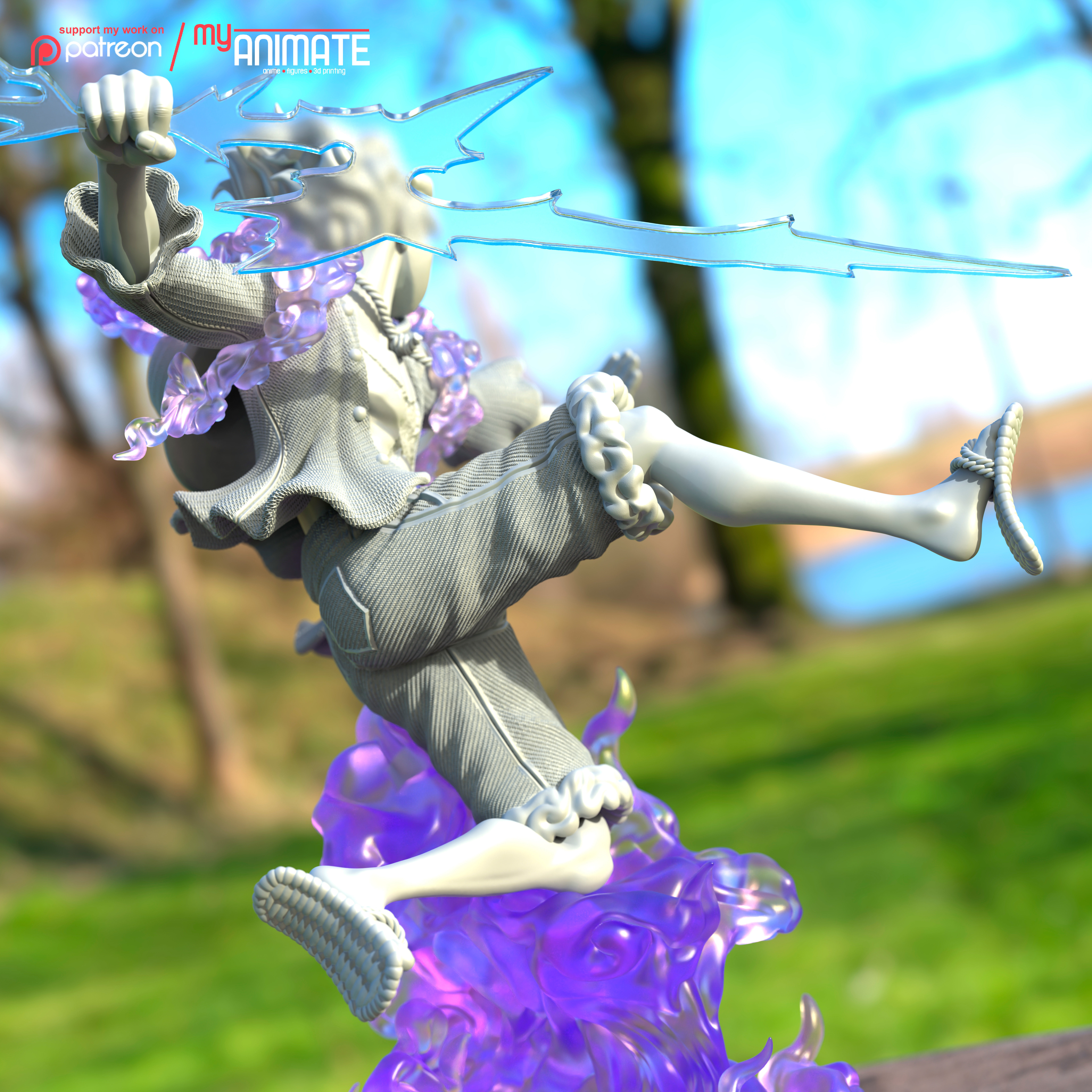 LuffyNika from One Piece  - myAnimate 3D print model_5
