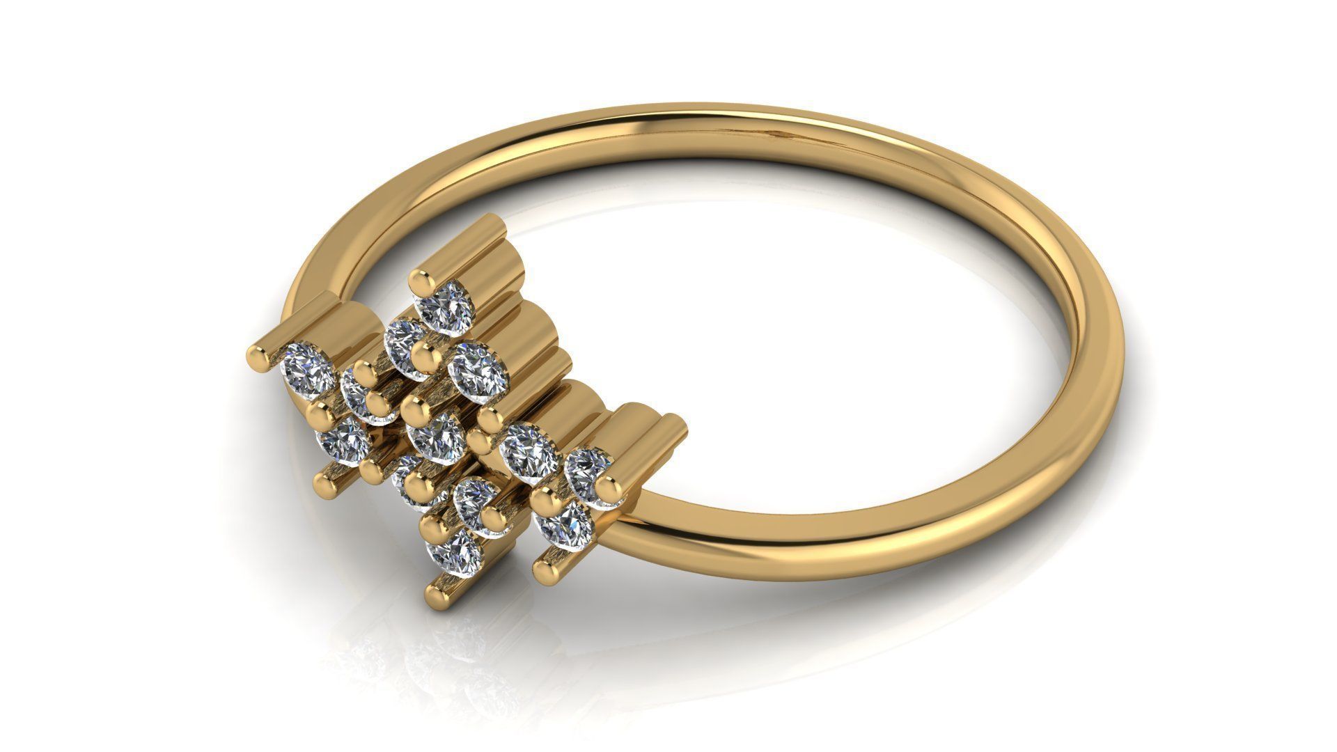 Jewelry Diamond Ring 3D Print Model 3D print model_22