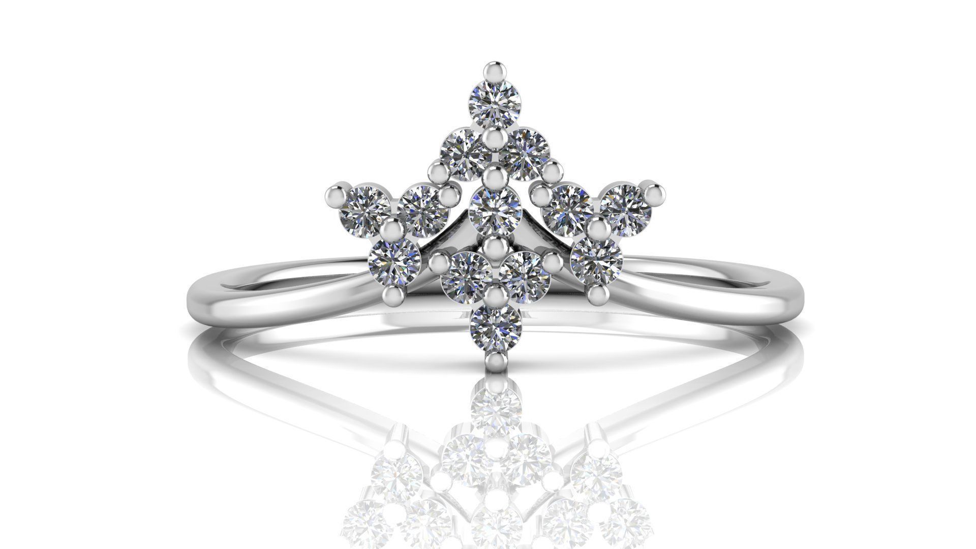 Jewelry Diamond Ring 3D Print Model 3D print model_13