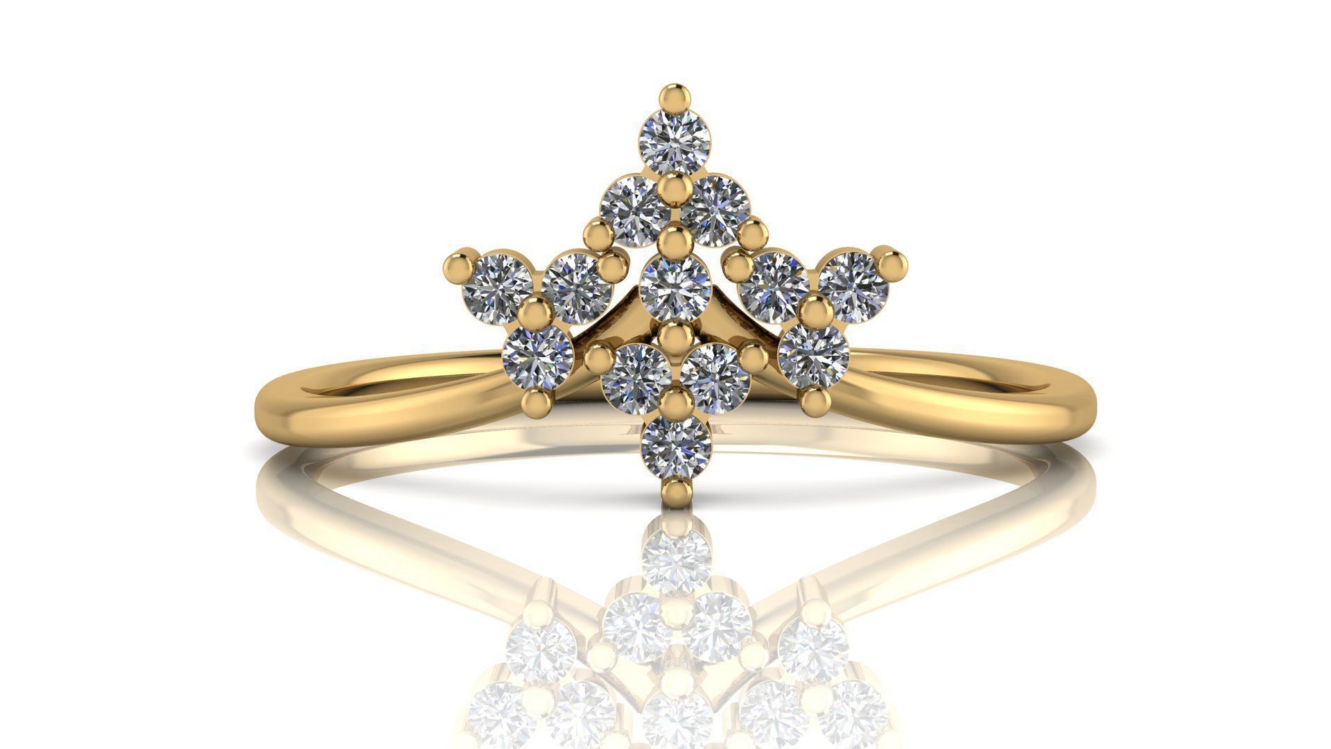 Jewelry Diamond Ring 3D Print Model 3D print model_21