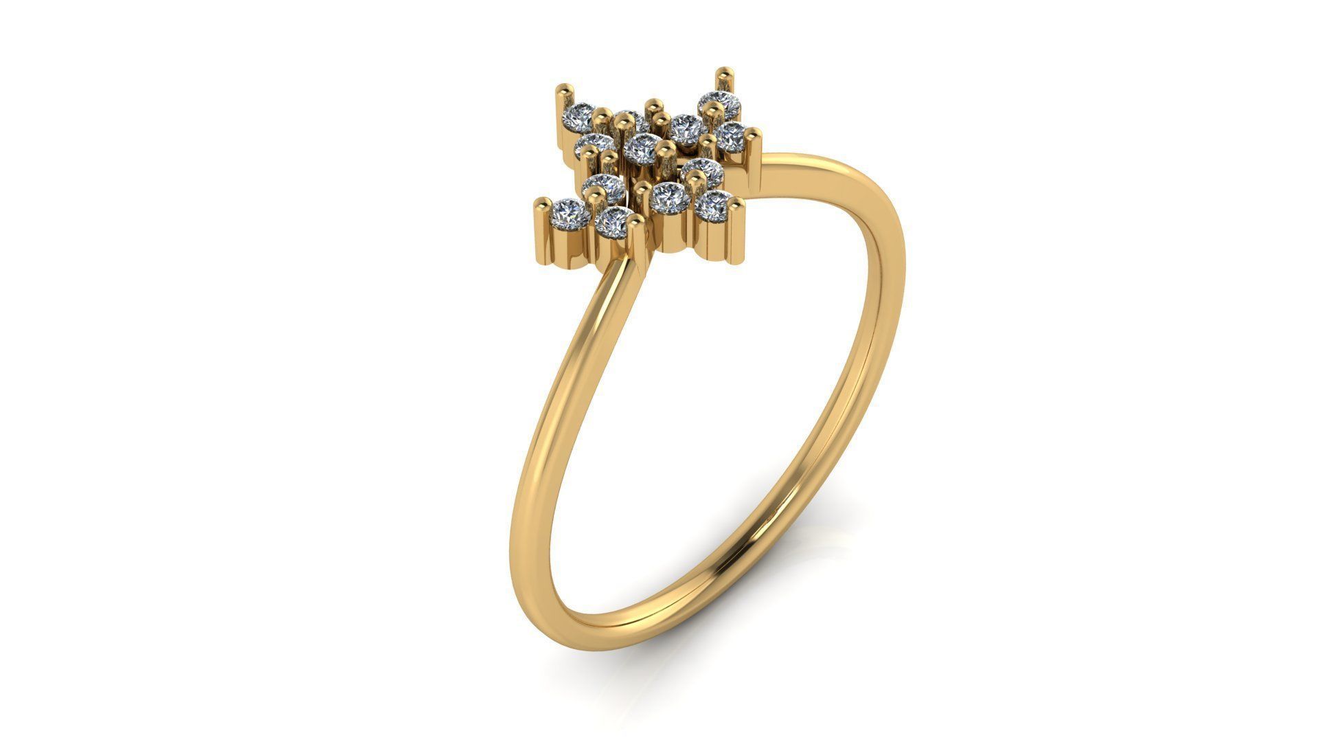 Jewelry Diamond Ring 3D Print Model 3D print model_18