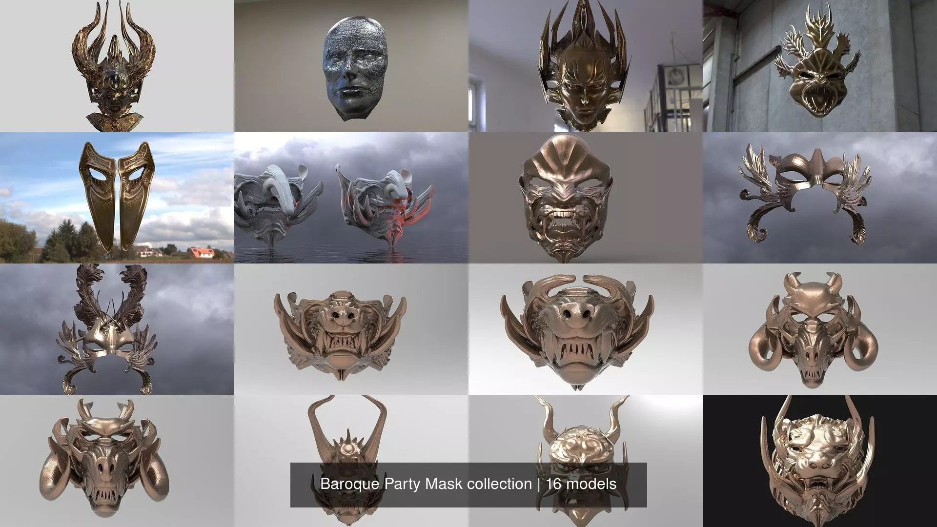 Baroque Party Mask collection _0
