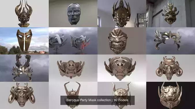 Baroque Party Mask collection 