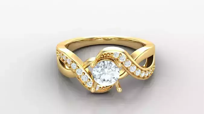 Women Diamond Solitaire V4   SLT 197