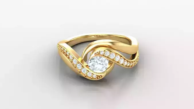 Women Diamond Solitaire V4   SLT 196