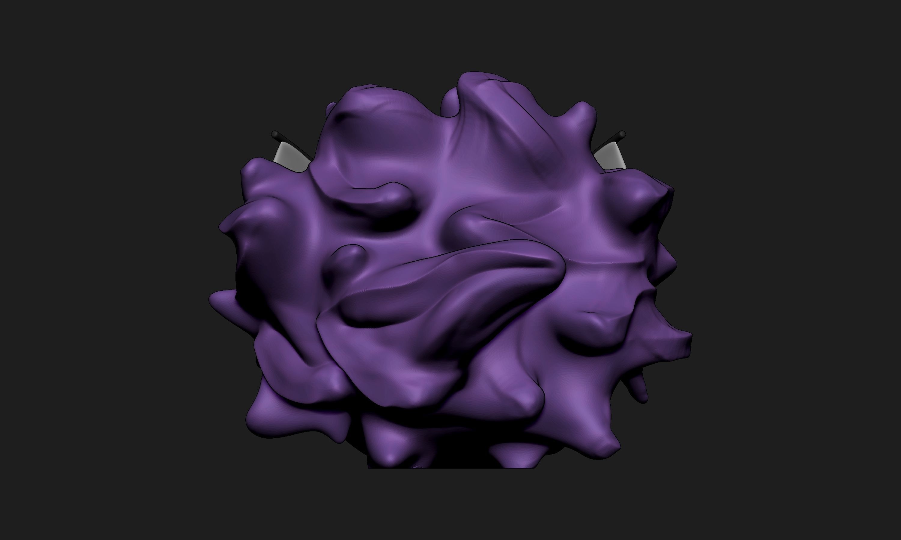 Pokemon Gastly Pokeball 3D print model_4