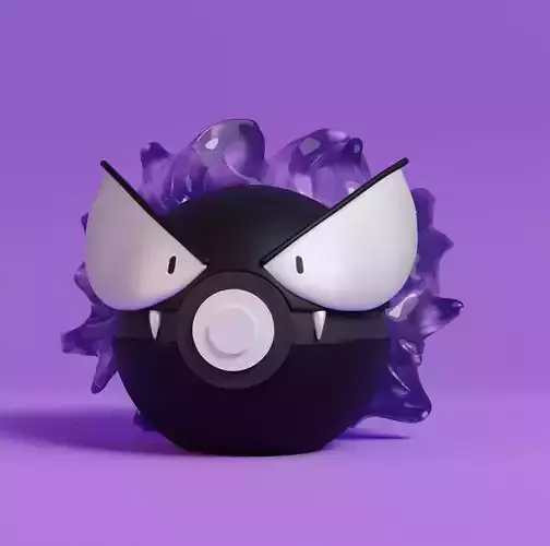Pokemon Gastly Pokeball 3D print model