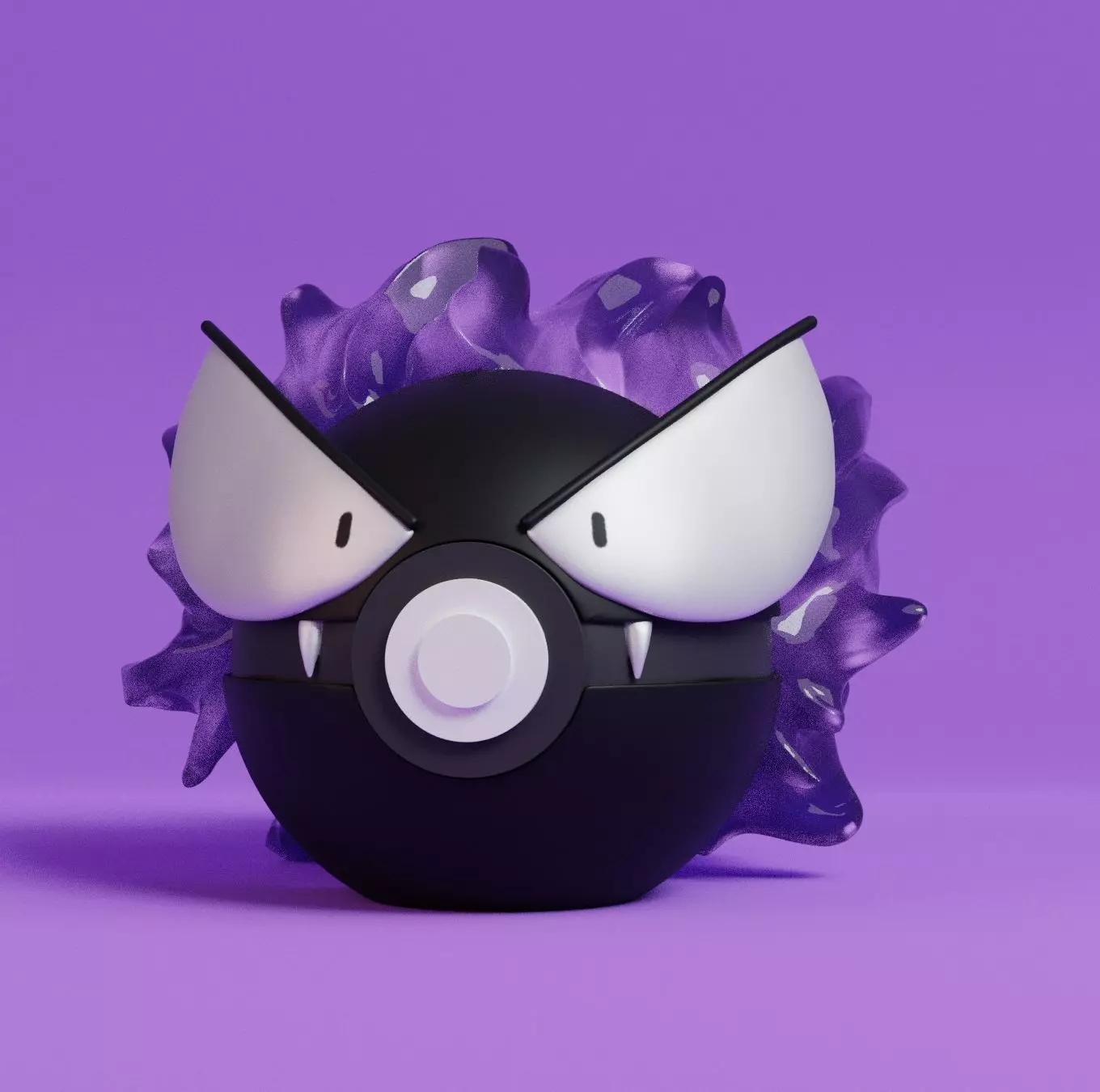 Pokemon Gastly Pokeball 3D print model_0