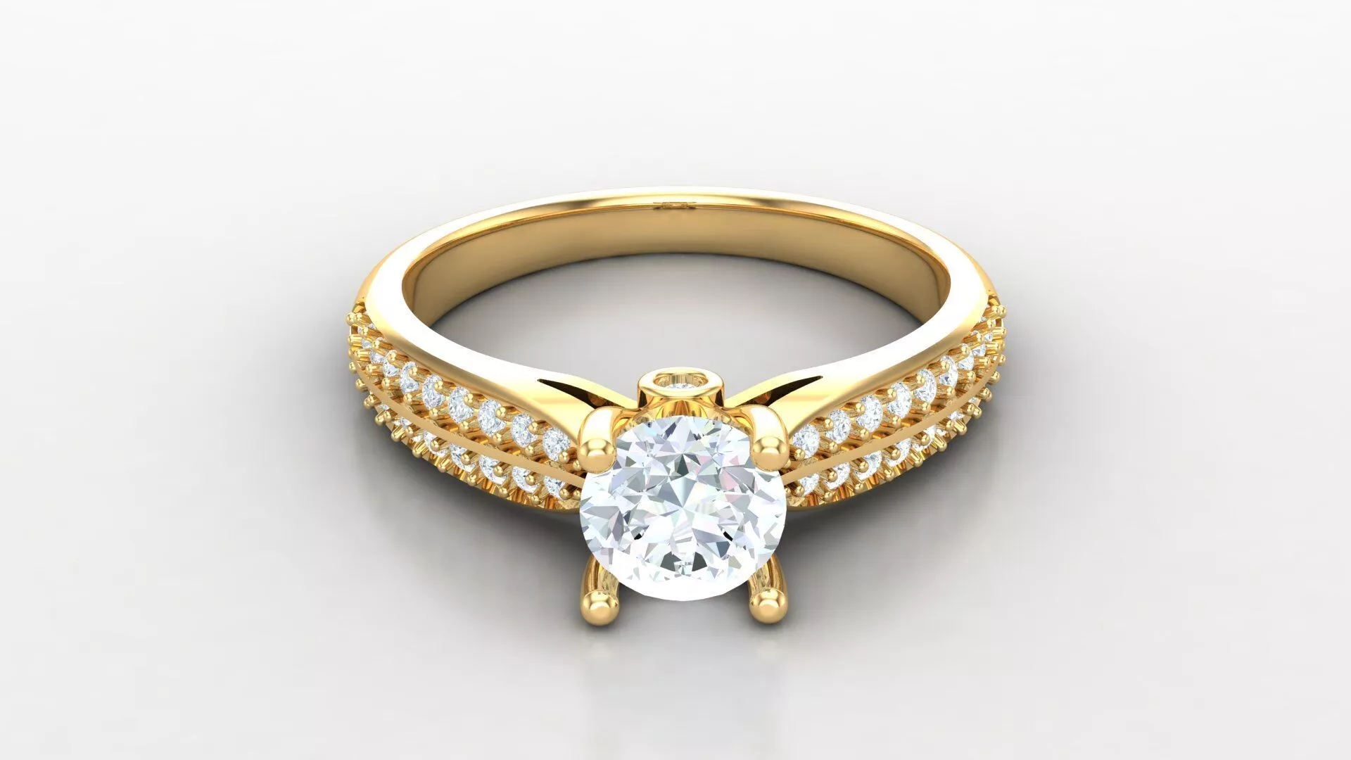 Women Diamond Solitaire V4 SLT 192 3D print model