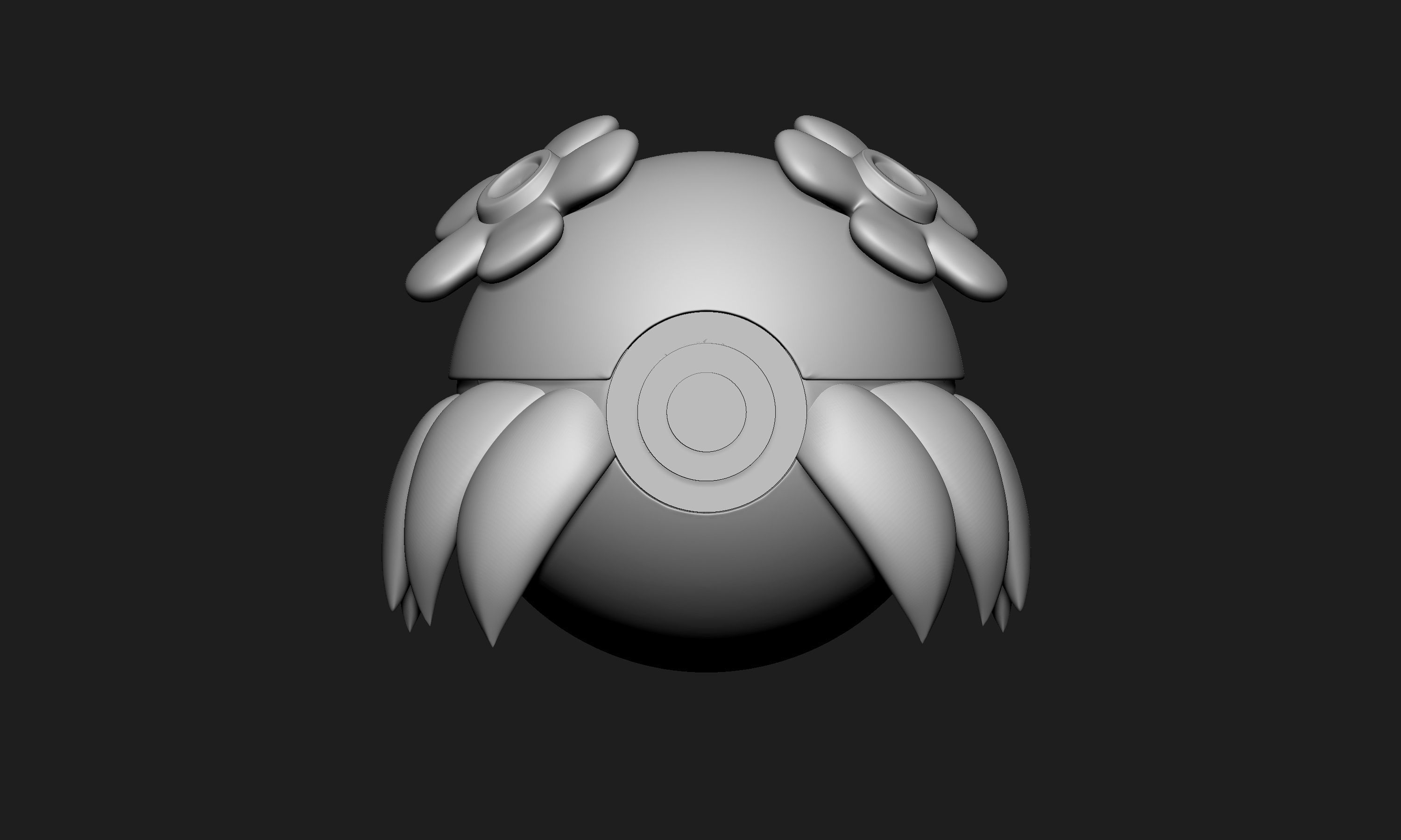 Pokemon Bellossom Pokeball  3D print model_2