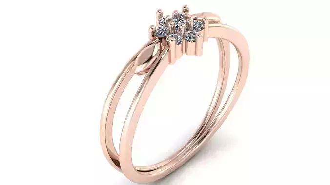 Jewelry Diamond Ring 3D Print Model