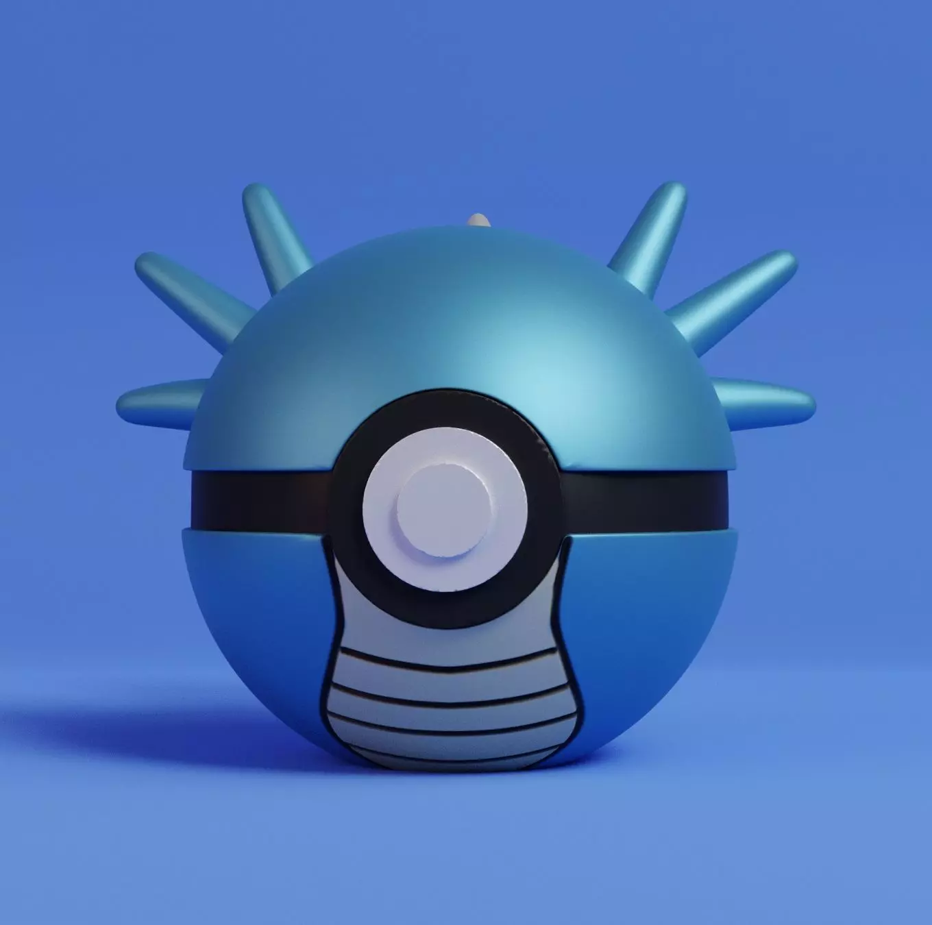 Pokemon Horsea Pokeball 3D print model_0