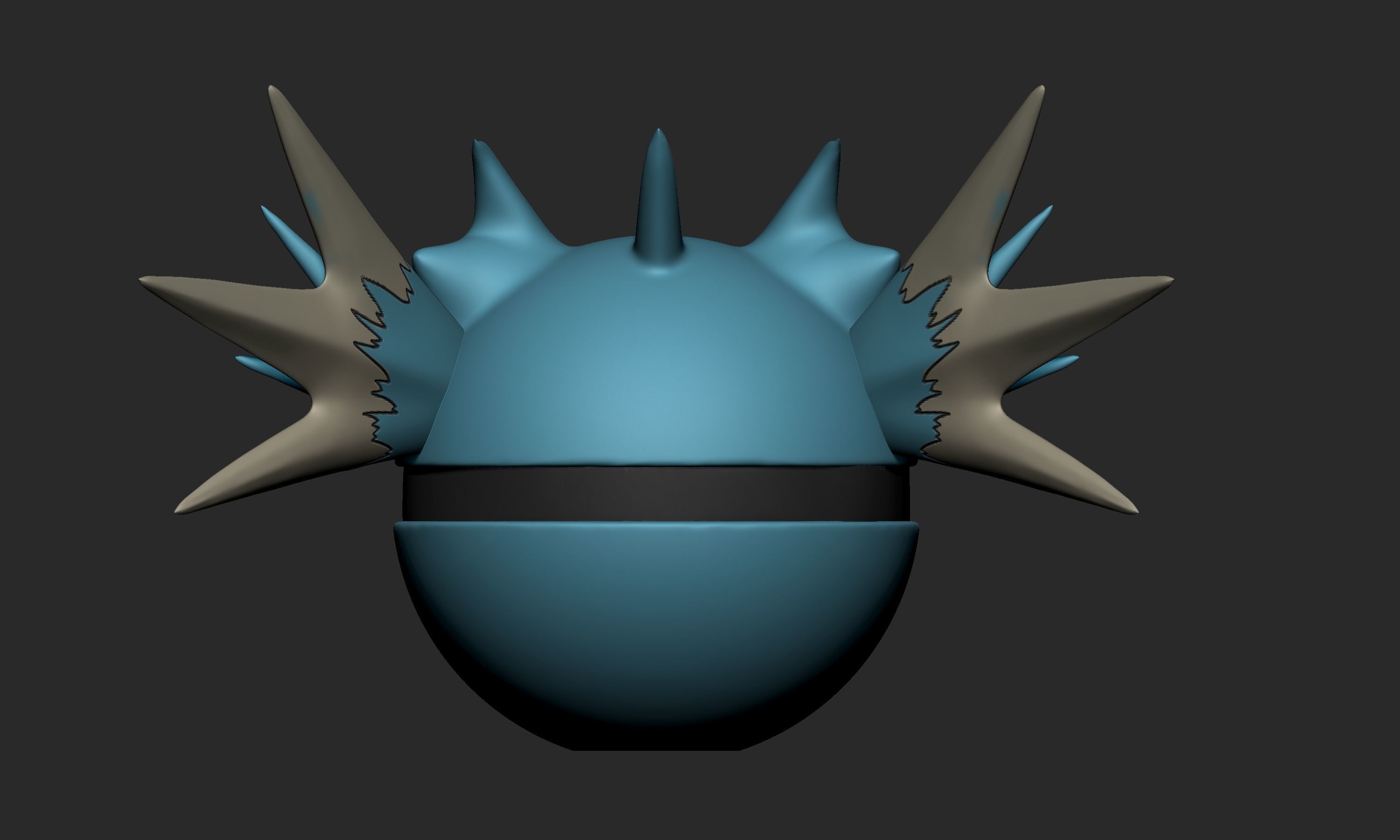 Pokemon Seadra Pokeball 3D print model_5