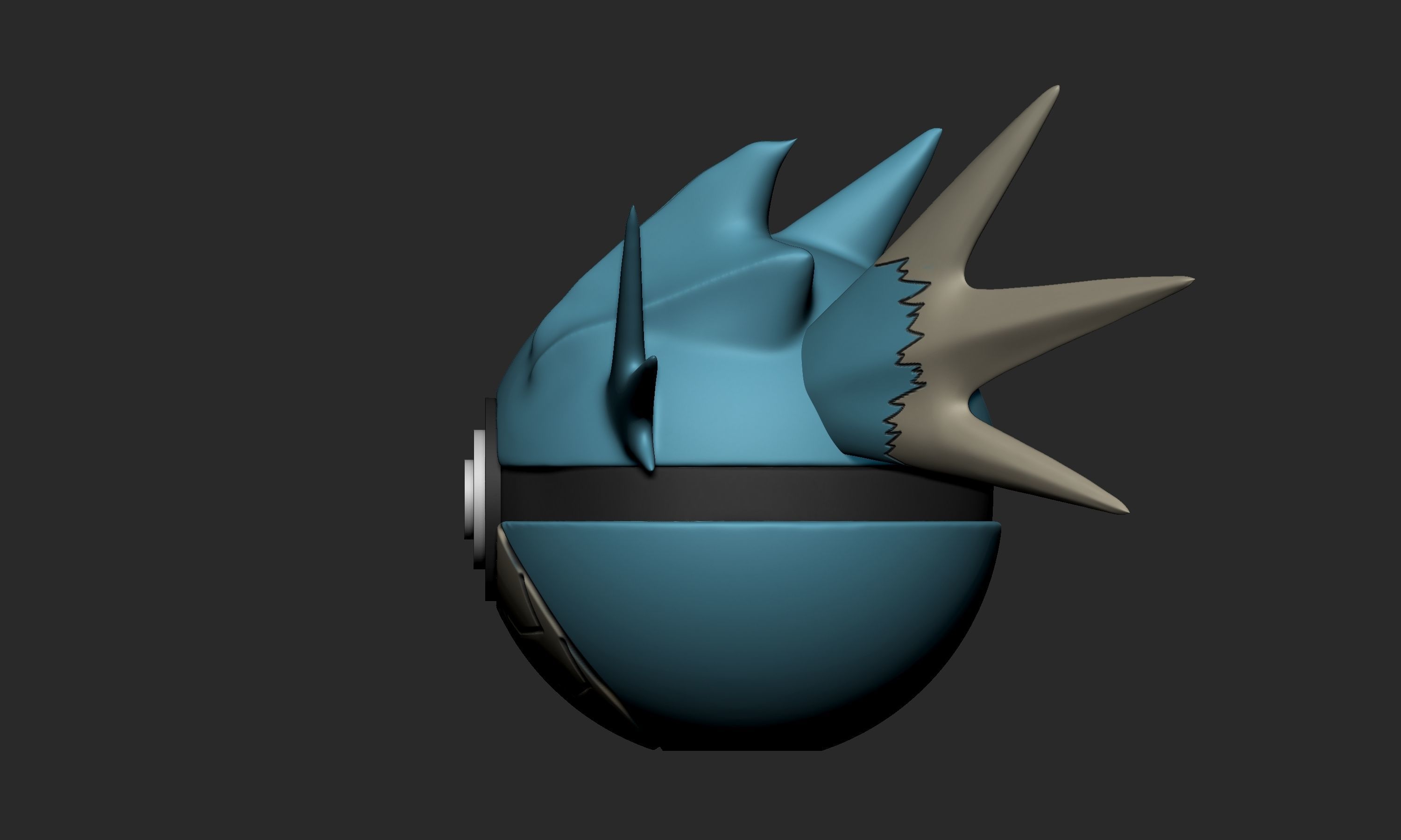 Pokemon Seadra Pokeball 3D print model_4