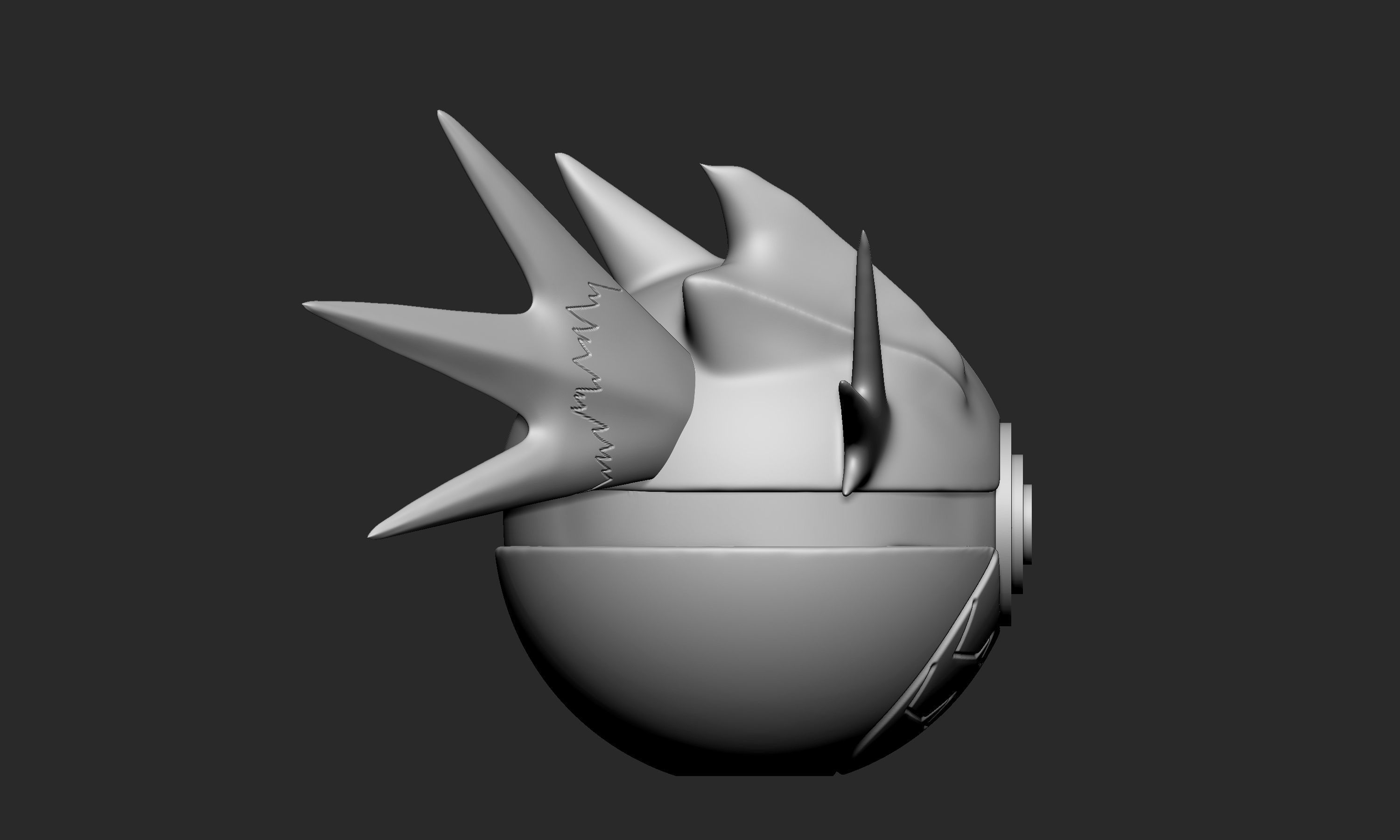 Pokemon Seadra Pokeball 3D print model_7