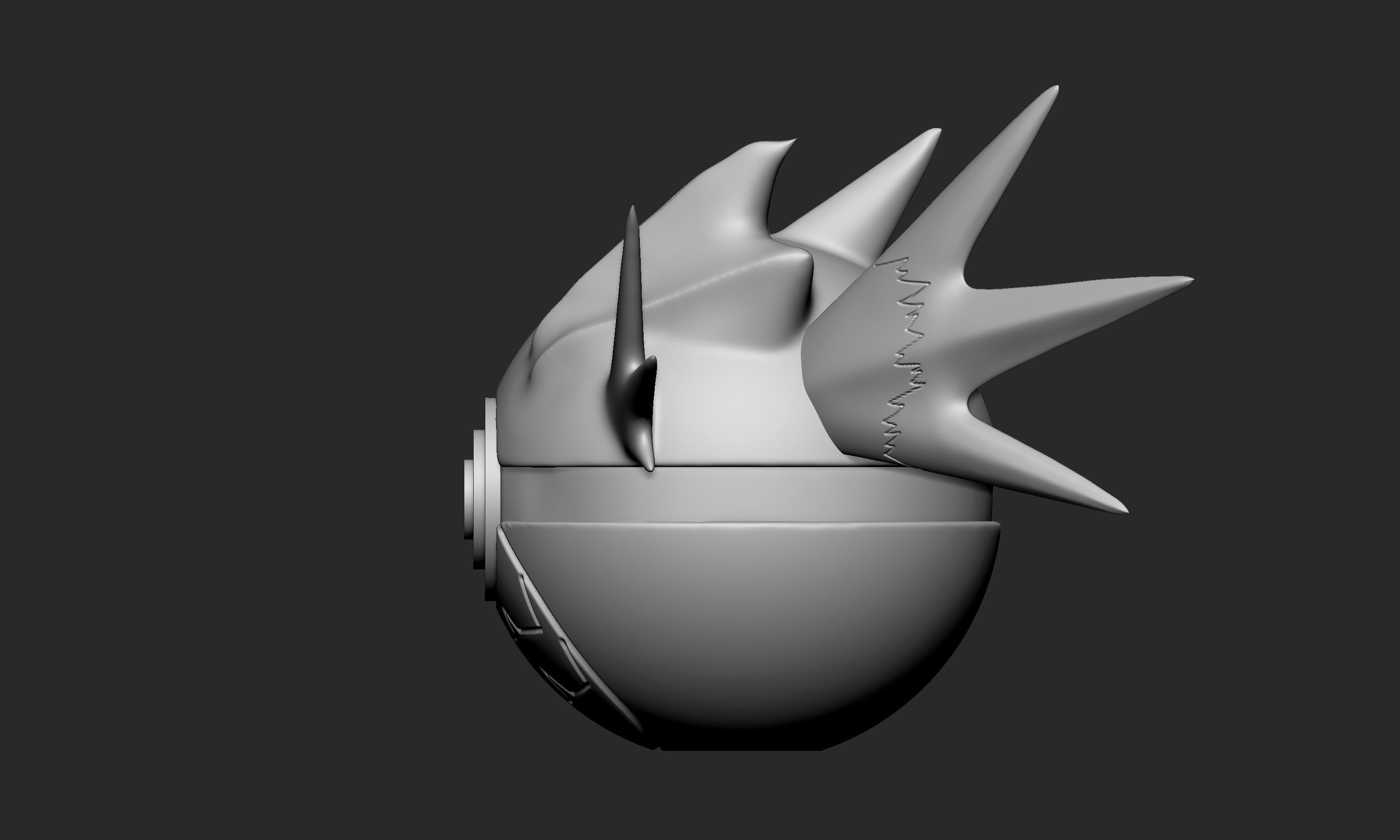 Pokemon Seadra Pokeball 3D print model_3