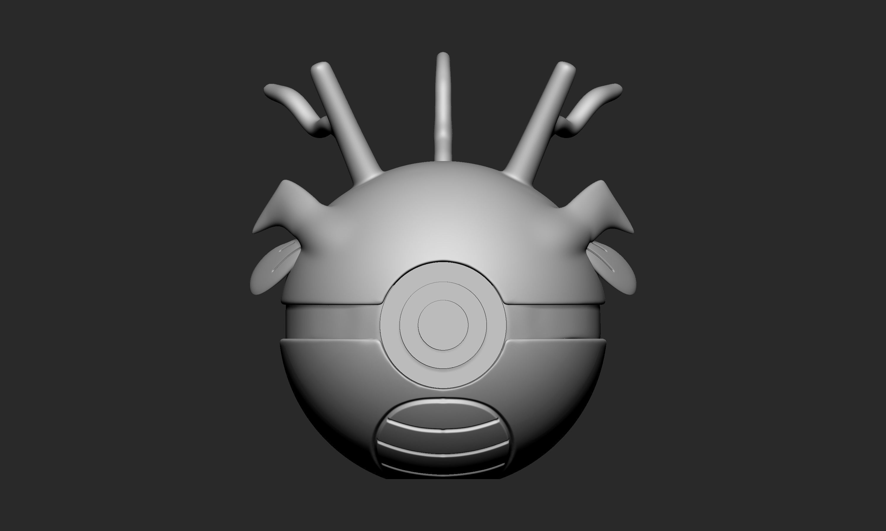 Pokemon Kingdra Pokeball 3D print model_2