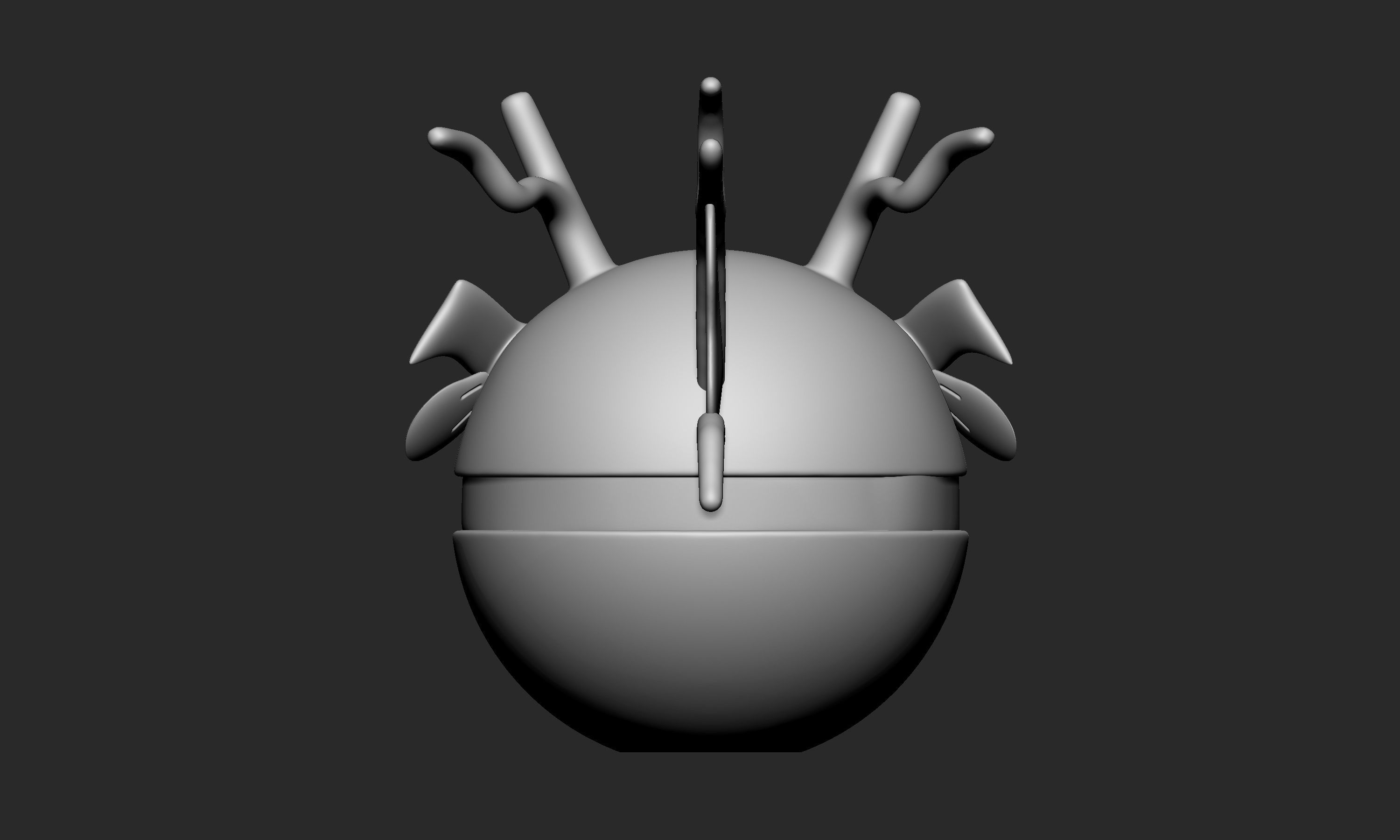 Pokemon Kingdra Pokeball 3D print model_6