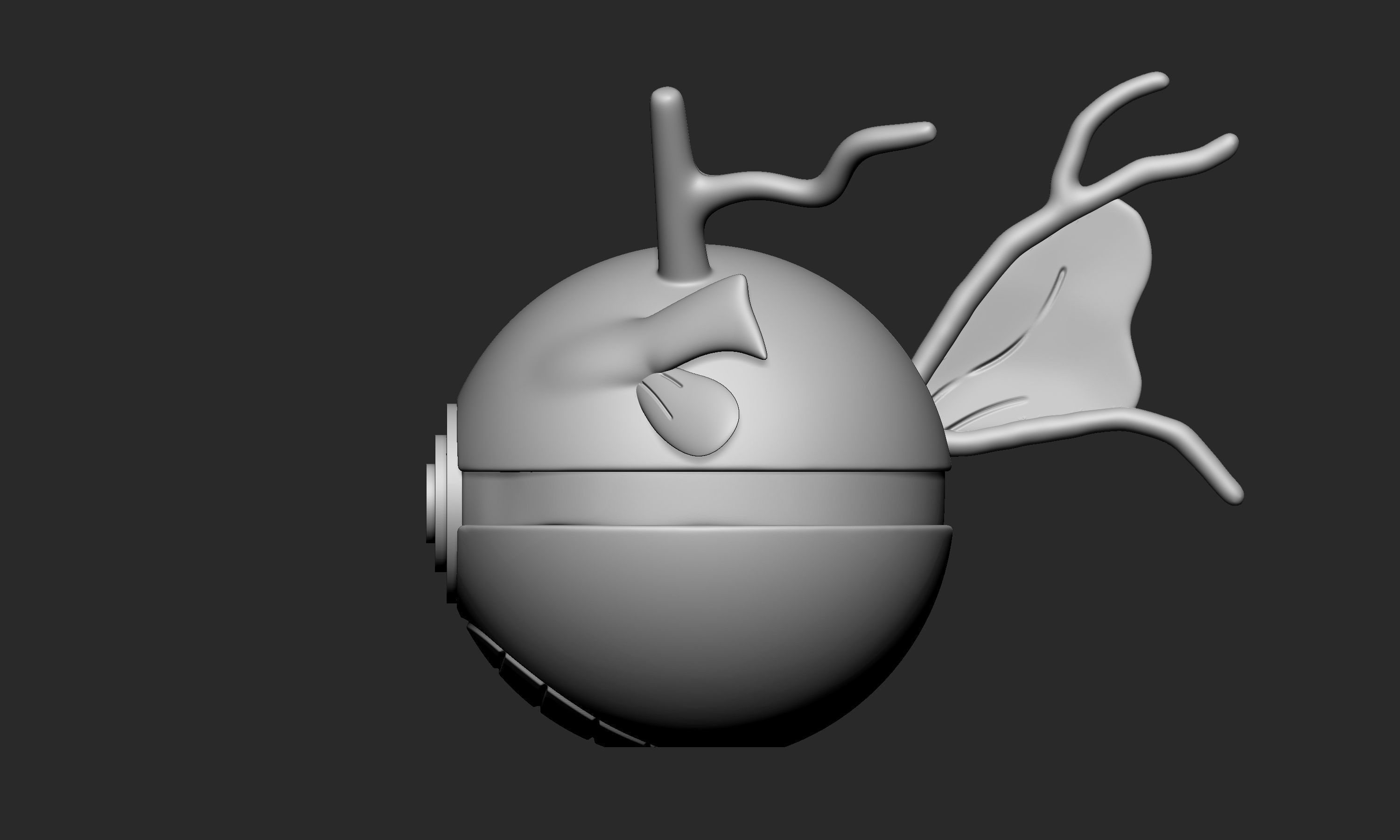 Pokemon Kingdra Pokeball 3D print model_3