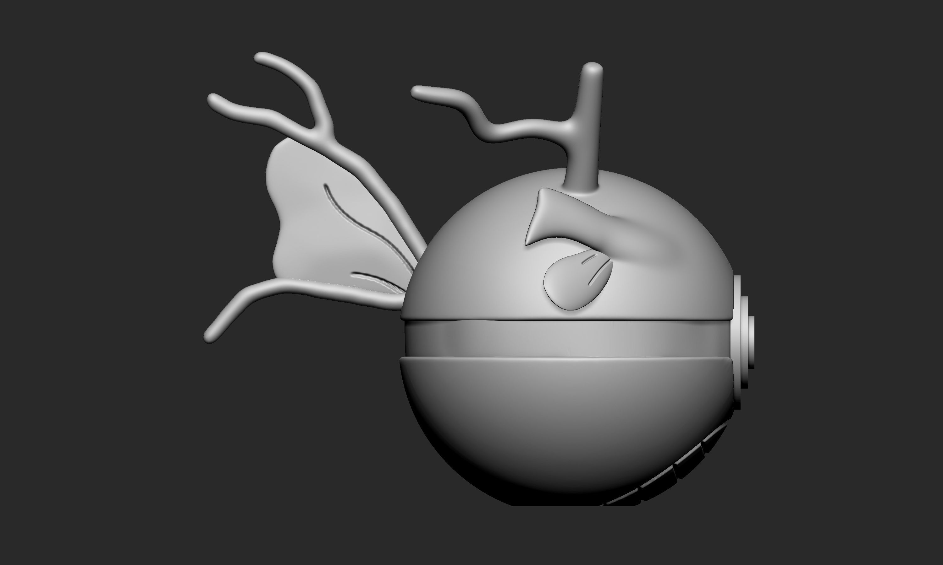 Pokemon Kingdra Pokeball 3D print model_7