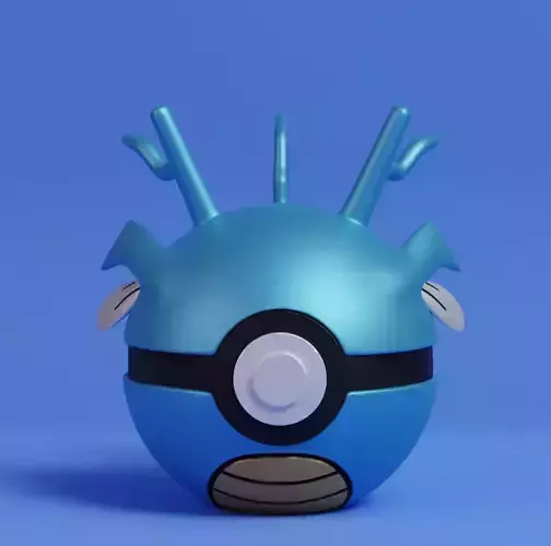 Pokemon Kingdra Pokeball 3D print model