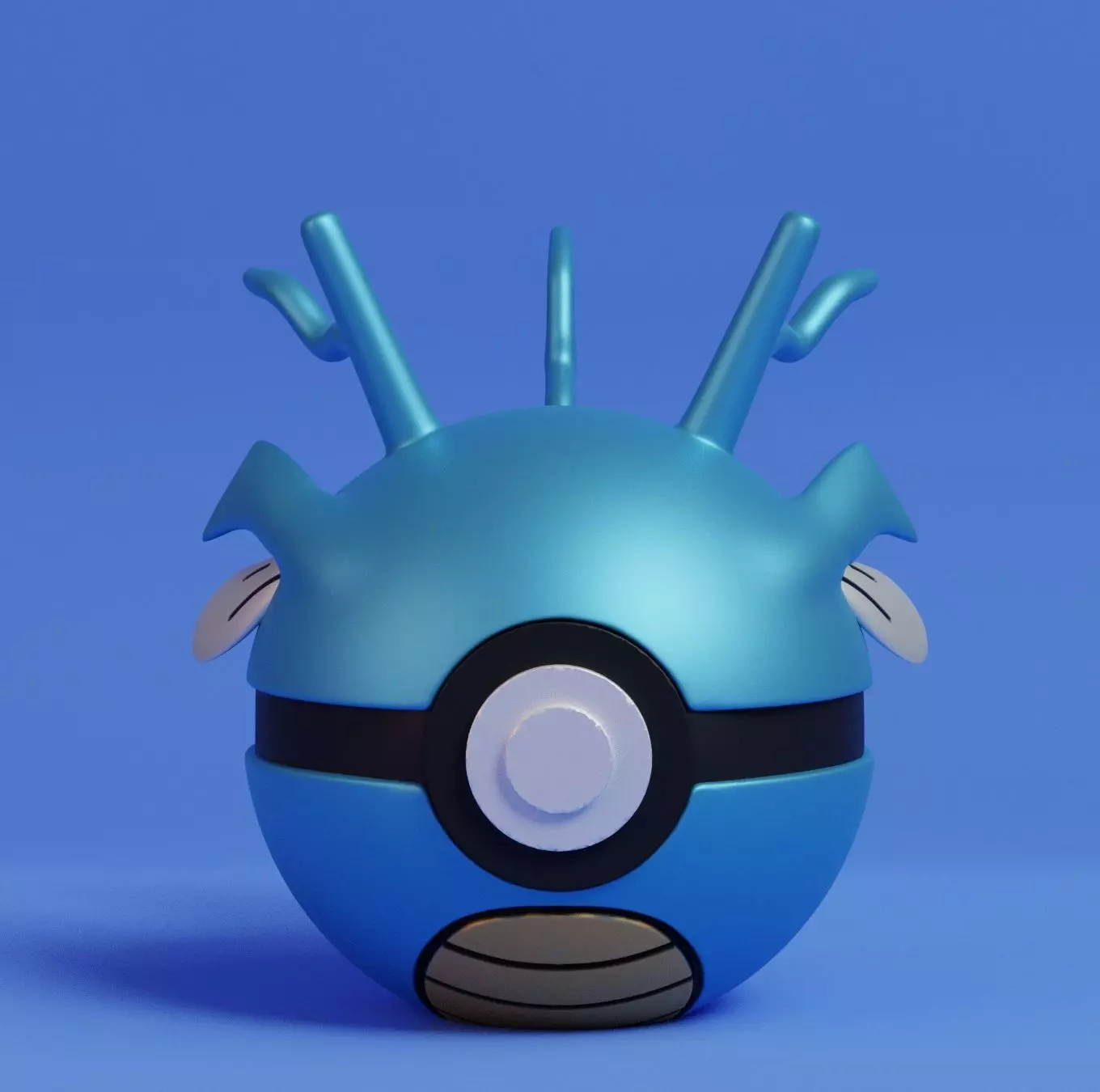 Pokemon Kingdra Pokeball 3D print model_0