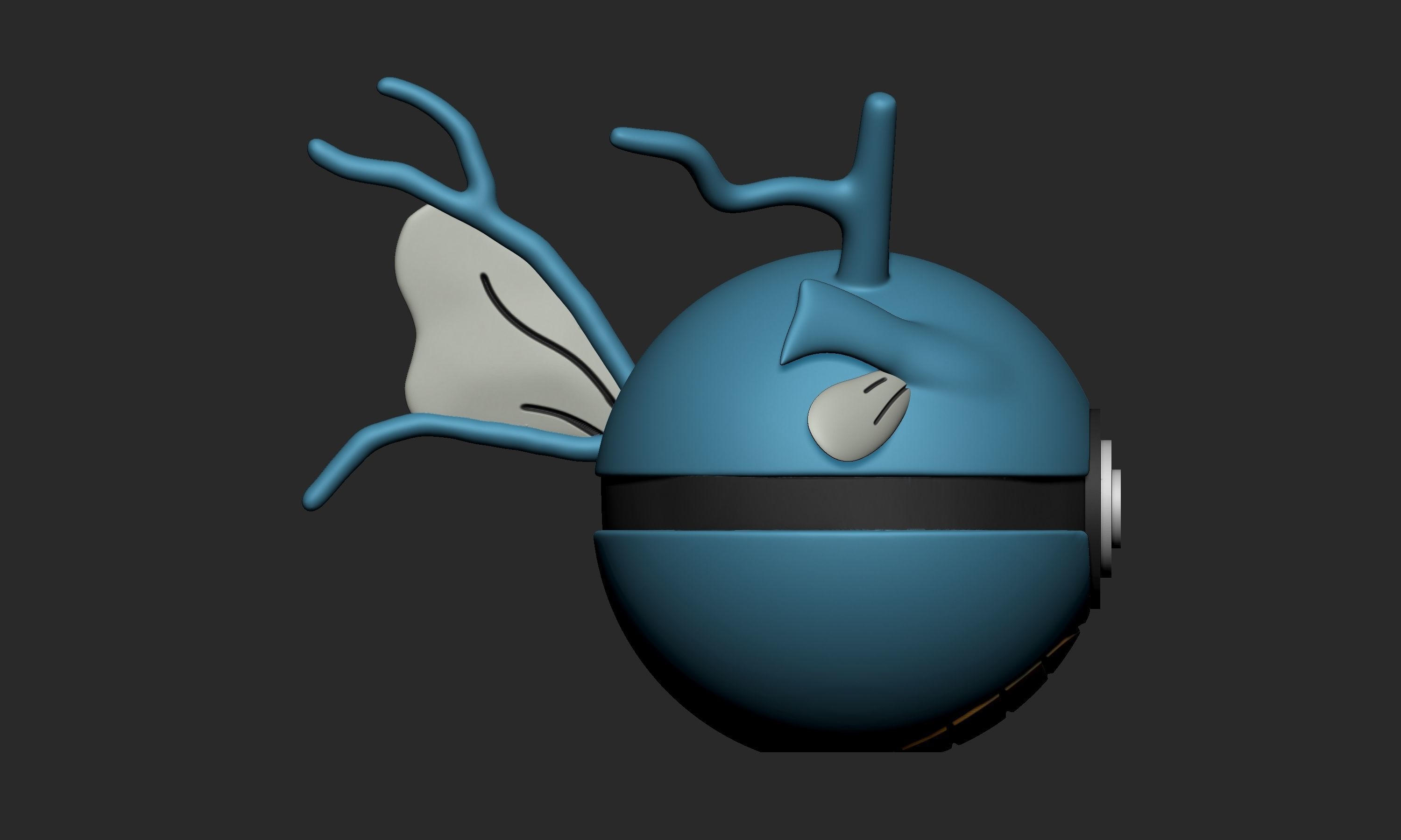 Pokemon Kingdra Pokeball 3D print model_8