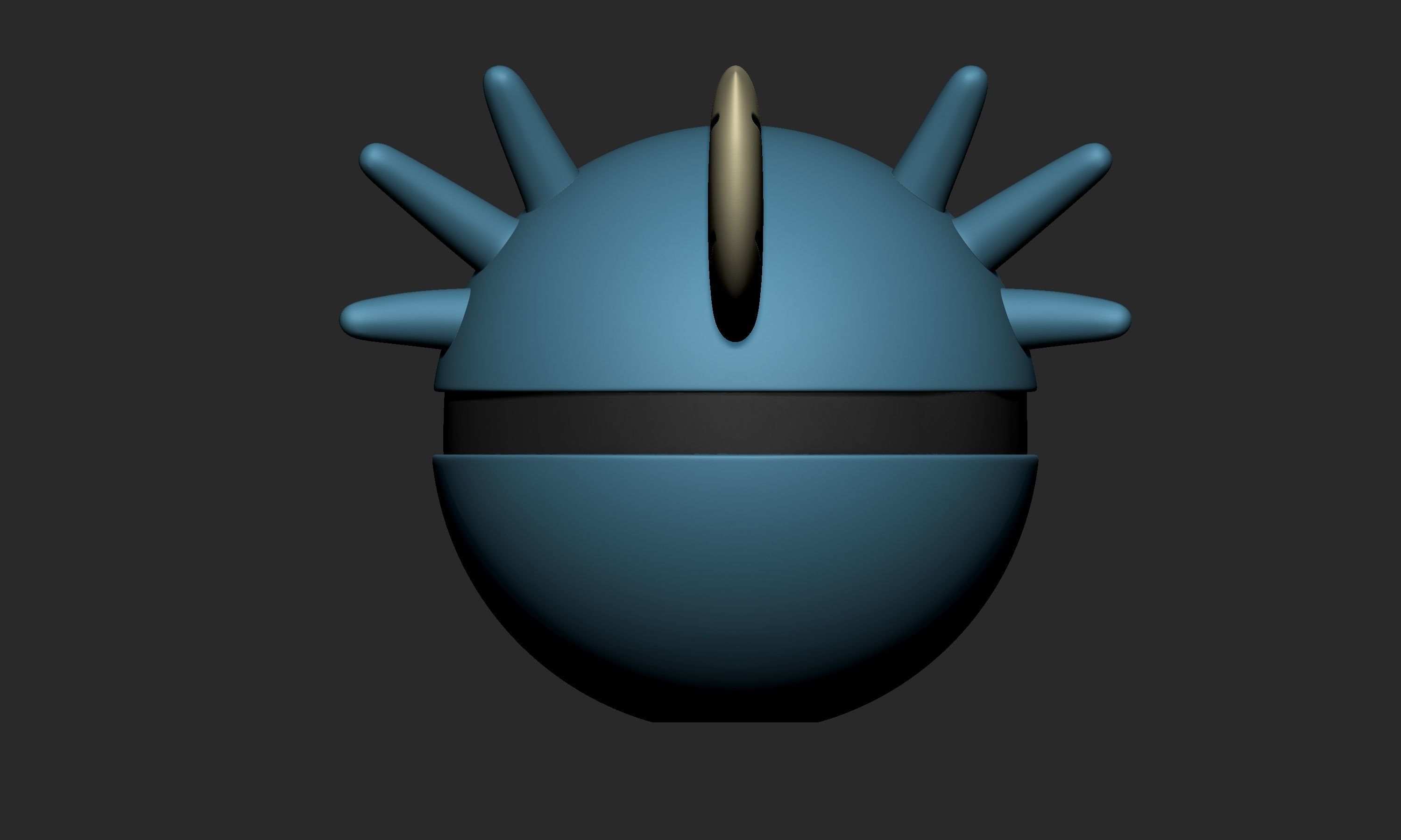 Pokemon Horsea Seadra Kingdra Pokeball  3D print model_4