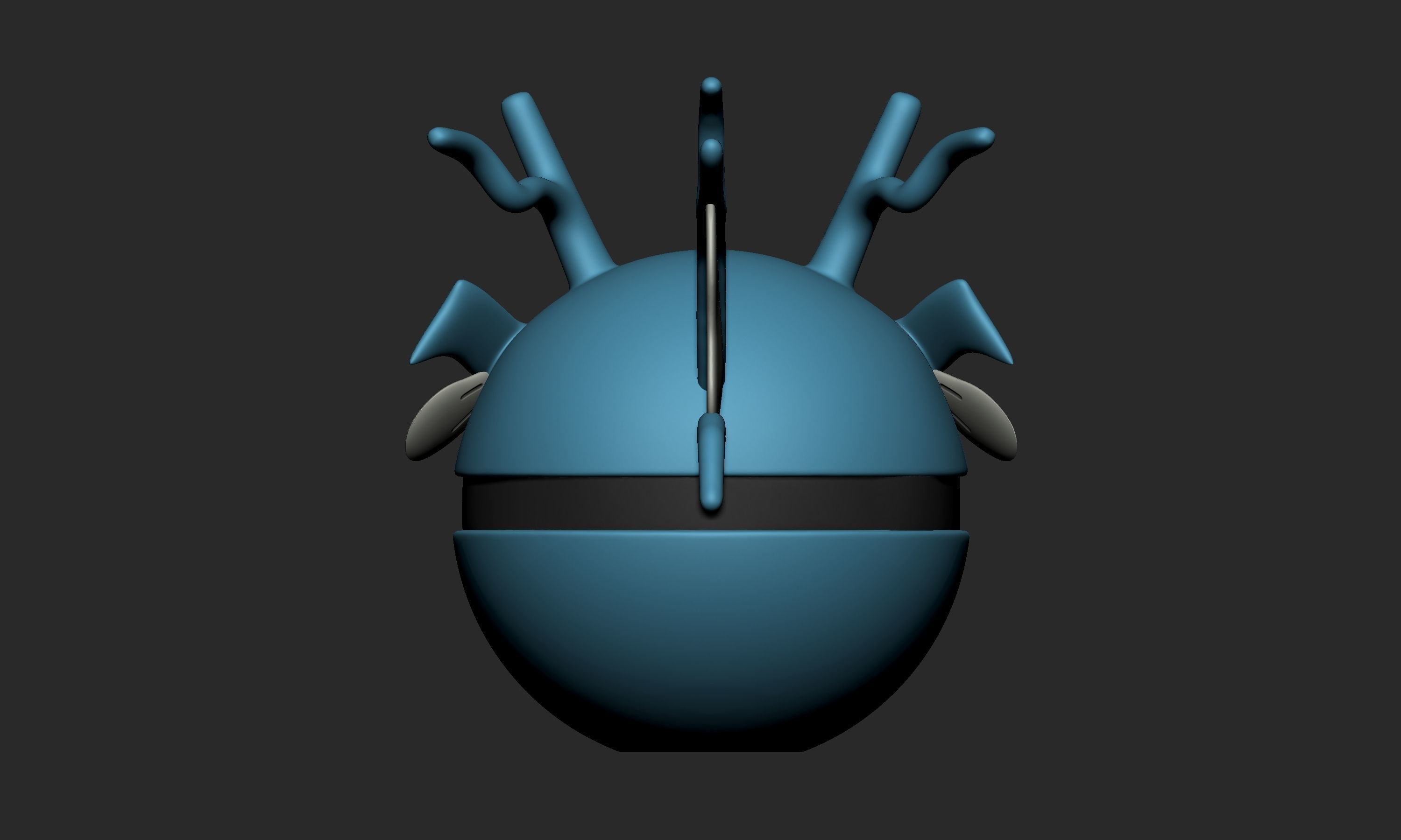 Pokemon Horsea Seadra Kingdra Pokeball  3D print model_17