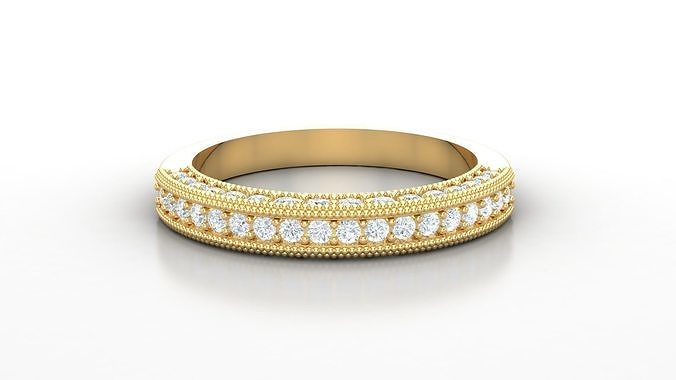 Women Diamond Solitaire V4   SLT 185 3D print model