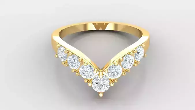 Women Diamond Solitaire V4   SLT 180 3D print model
