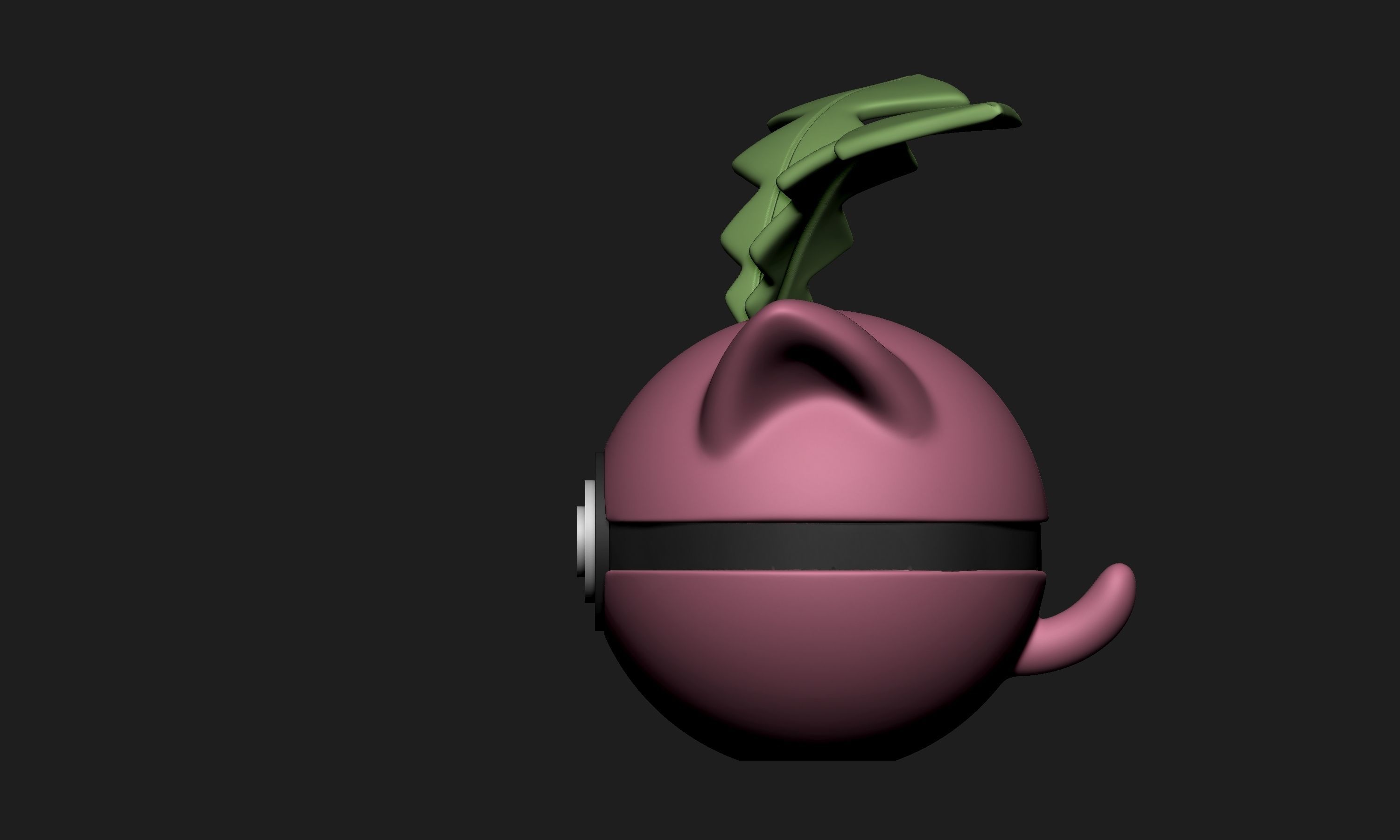 Pokemon Hopip Skiploom Jumpluff Pokeball 3D print model_3