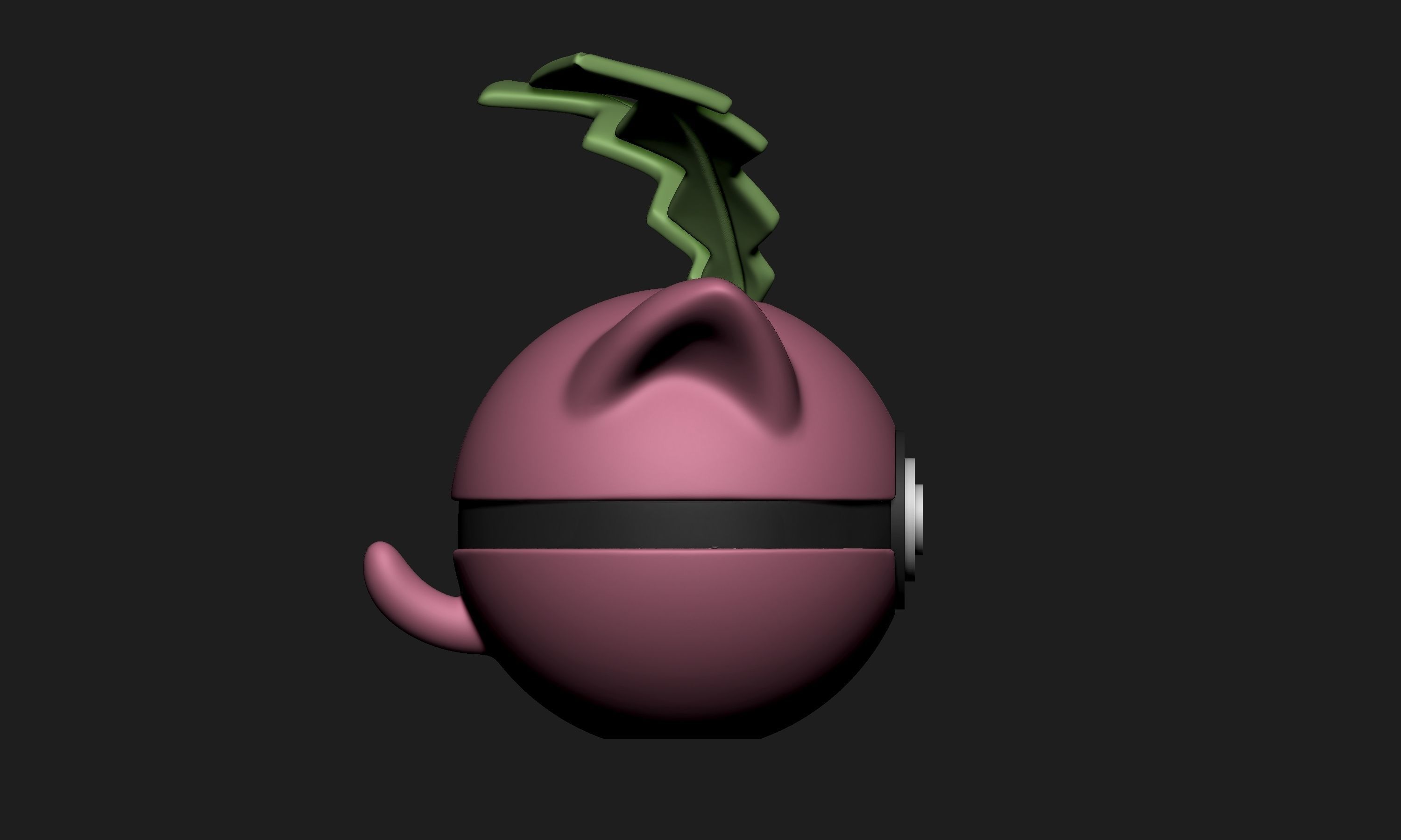 Pokemon Hopip Skiploom Jumpluff Pokeball 3D print model_5