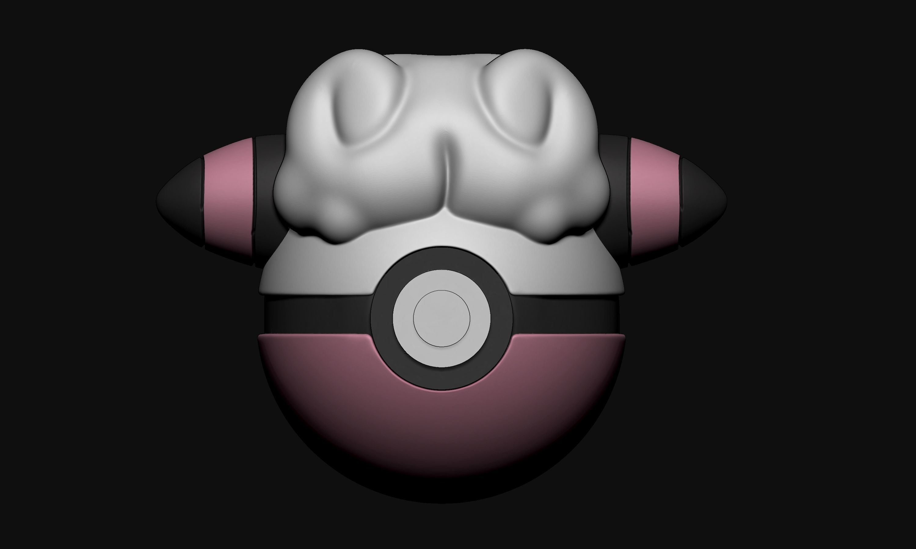 Pokemon Flaaffy Pokeball 3D print model_1