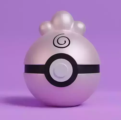 Pokemon Igglybuff Pokeball 3D print model