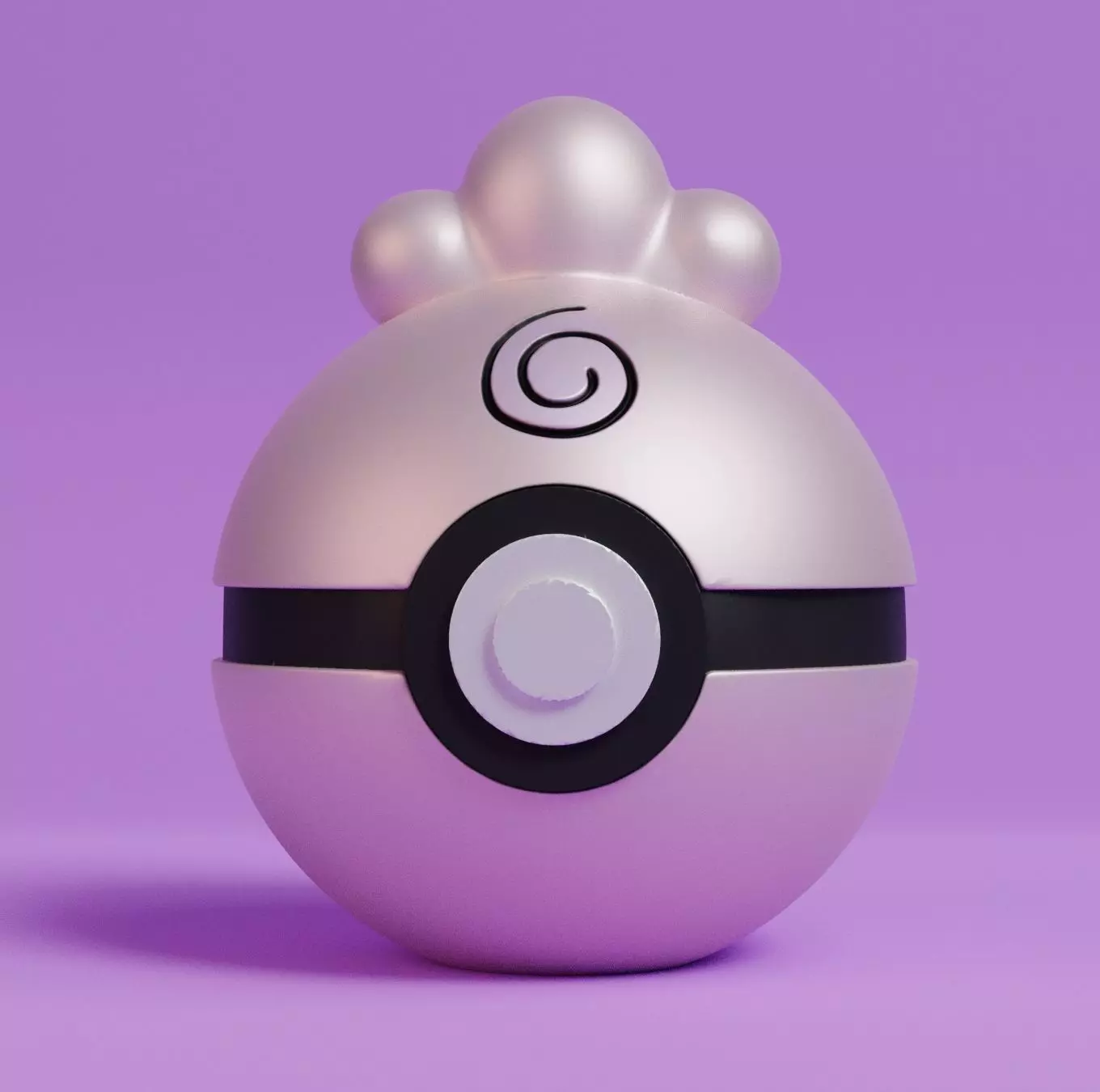 Pokemon Igglybuff Pokeball 3D print model_0