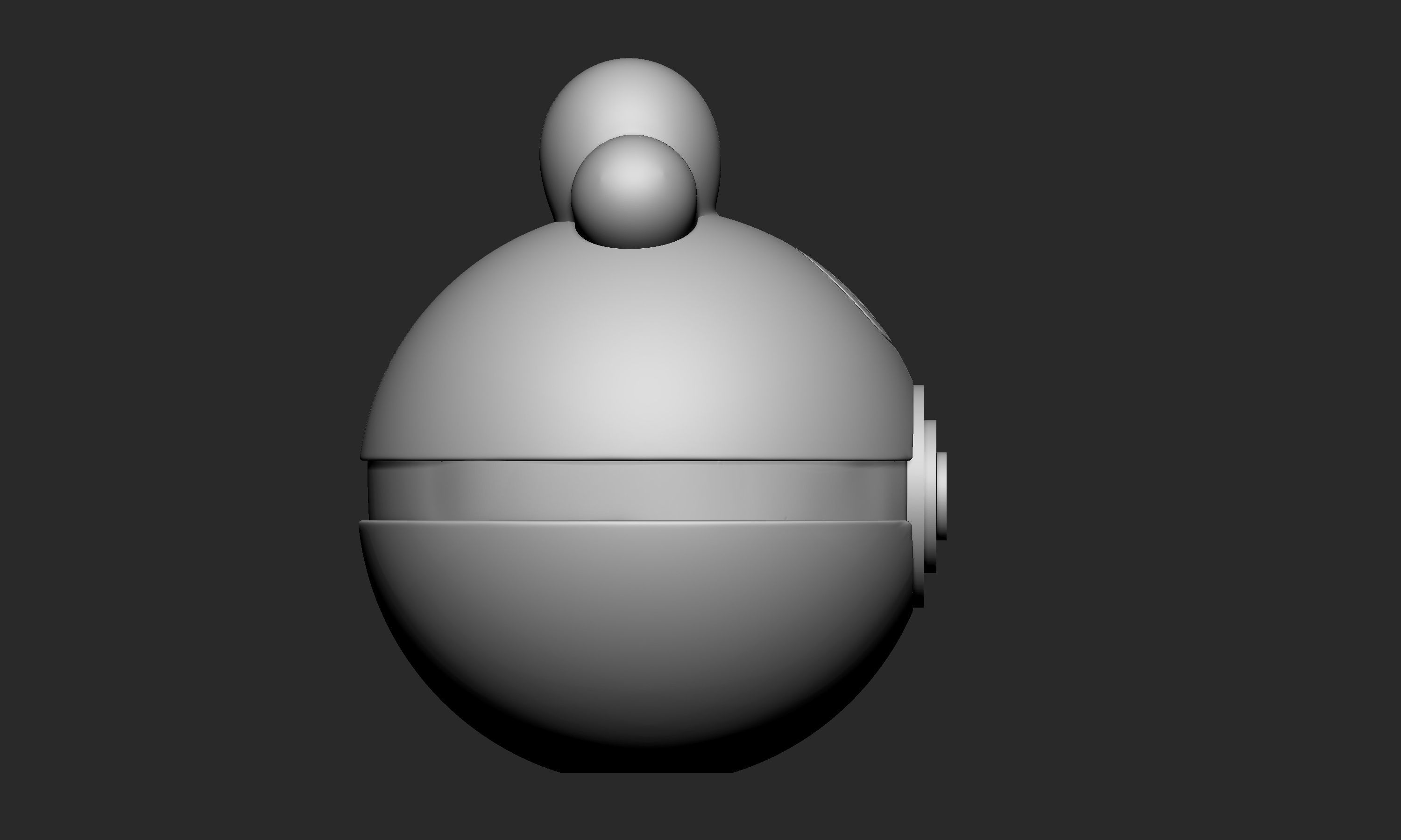 Pokemon Igglybuff Pokeball 3D print model_7