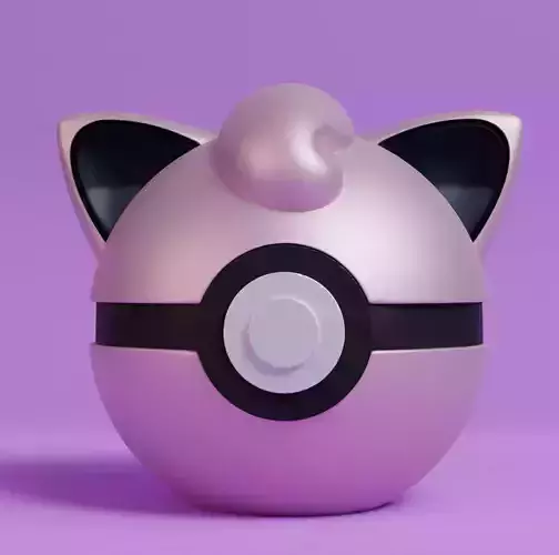 Pokemon Jigglypuff Pokeball Free 3D print model