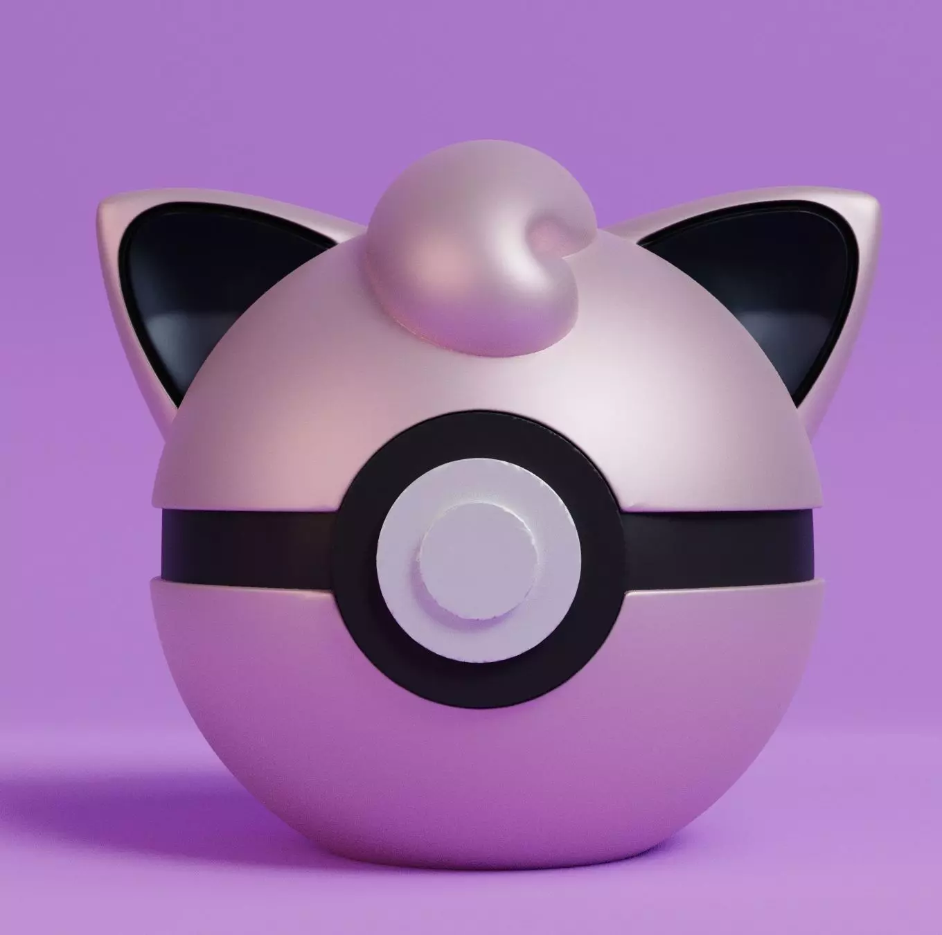 Pokemon Jigglypuff Pokeball Free 3D print model_0