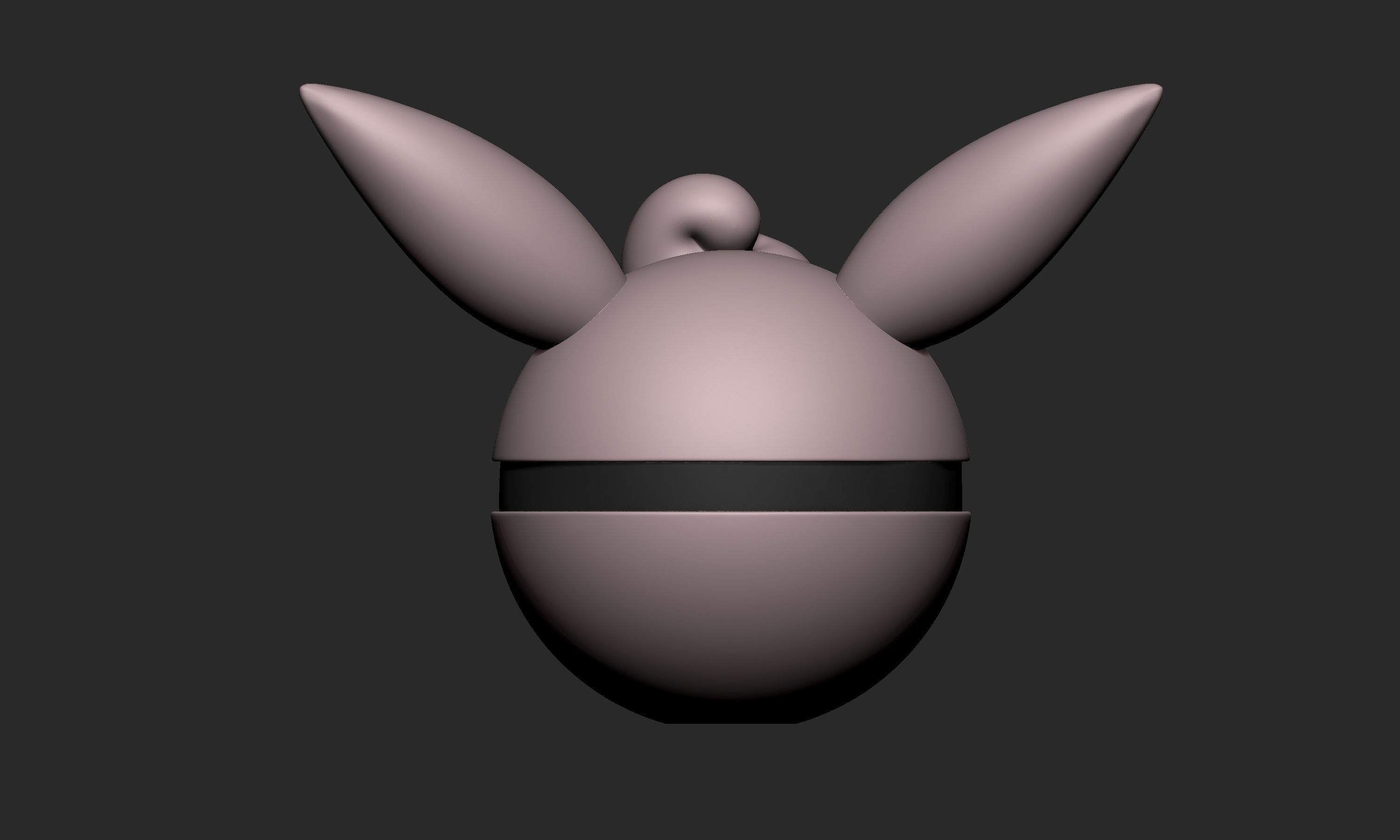 Pokemon Wigglytuff Pokeball 3D print model_4