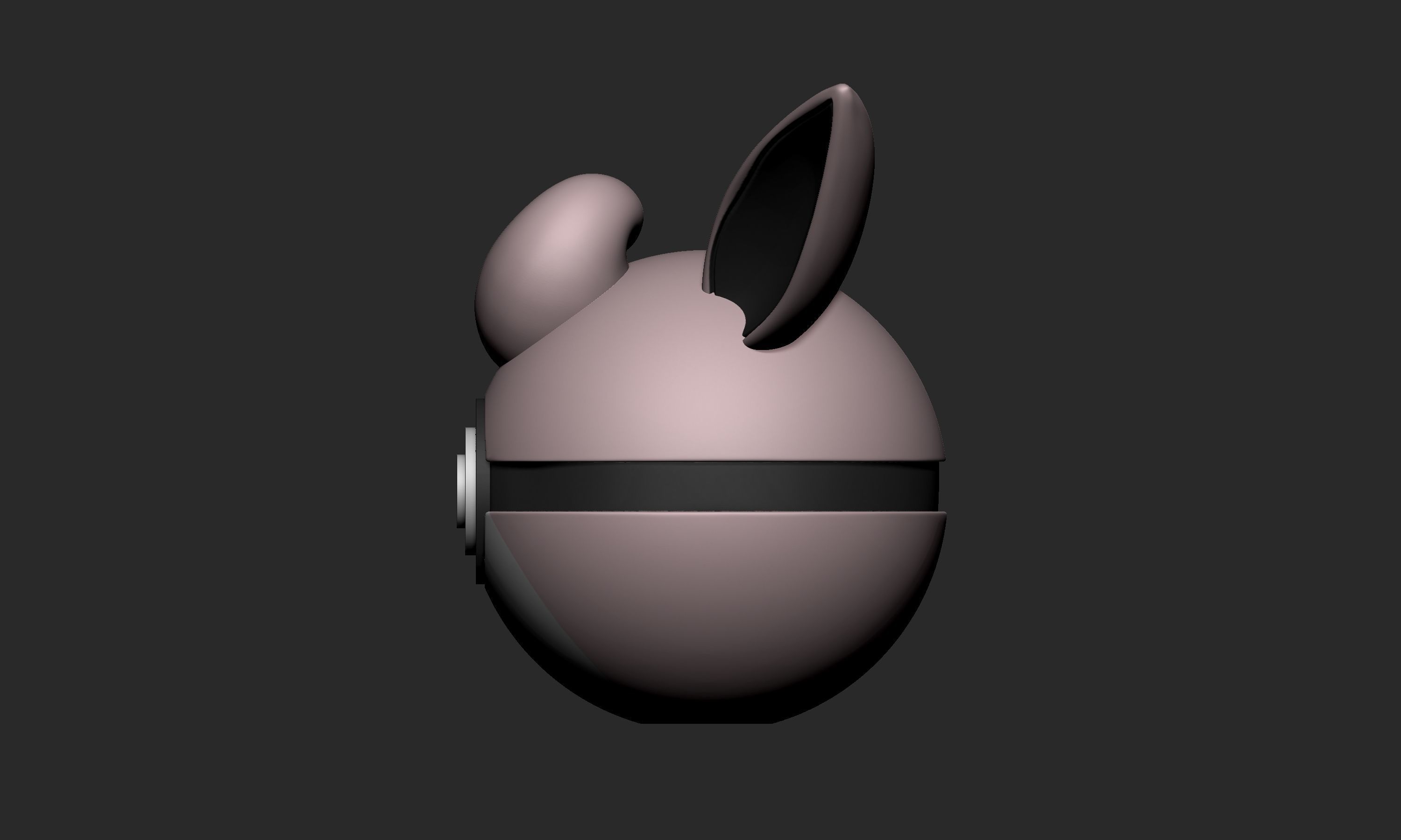 Pokemon Wigglytuff Pokeball 3D print model_3