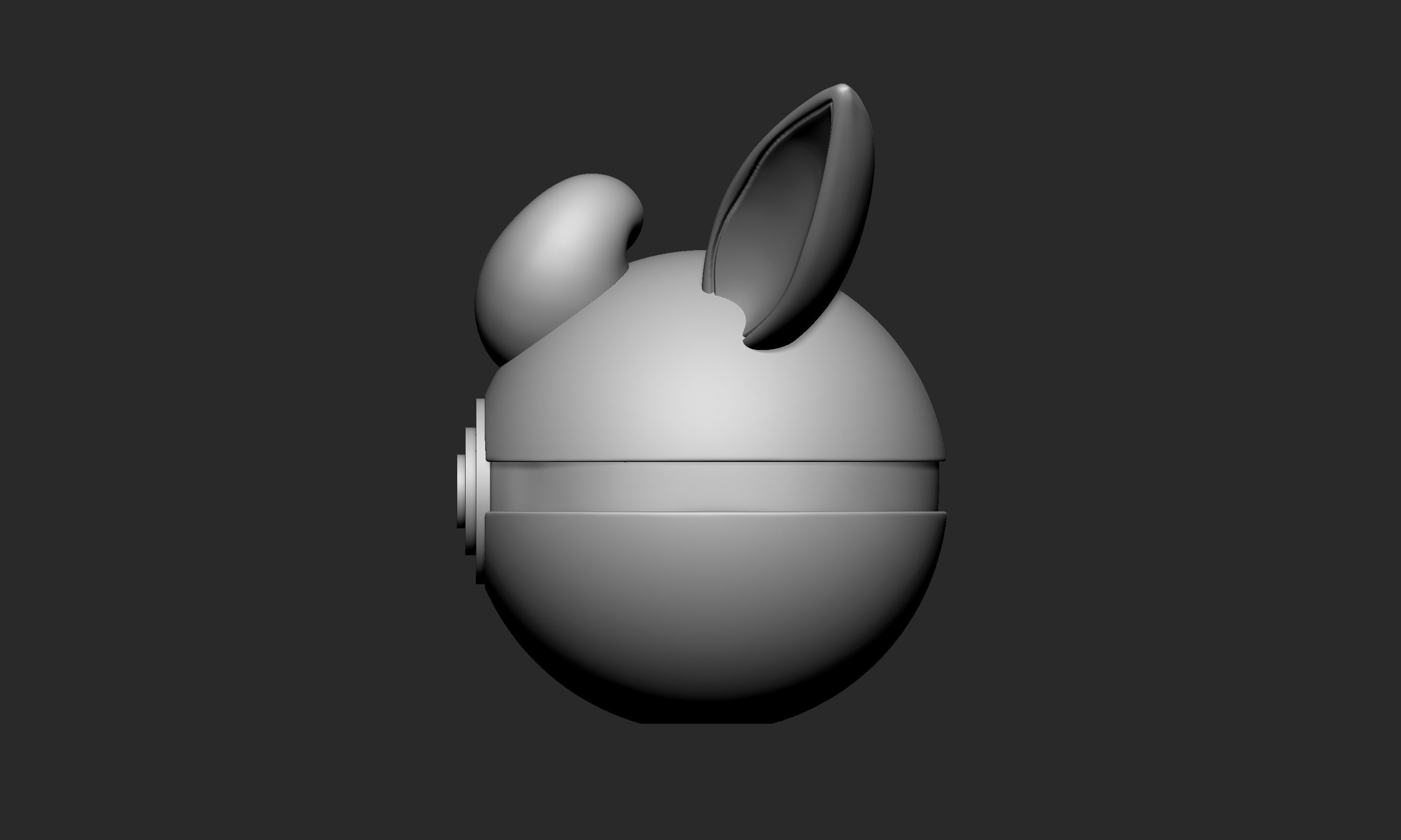 Pokemon Wigglytuff Pokeball 3D print model_2