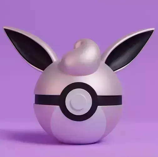 Pokemon Wigglytuff Pokeball 3D print model