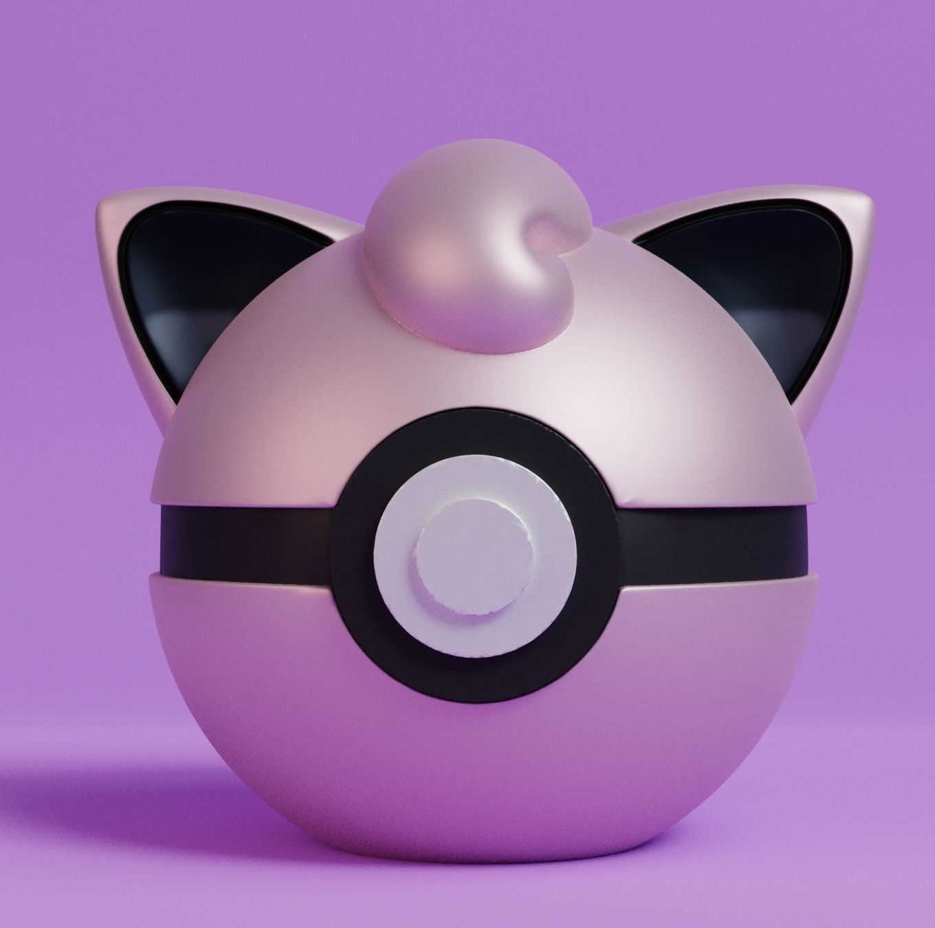 Pokemon Igglybuff Jigglypuff Wigglytuff Pokeball 3D print model_6