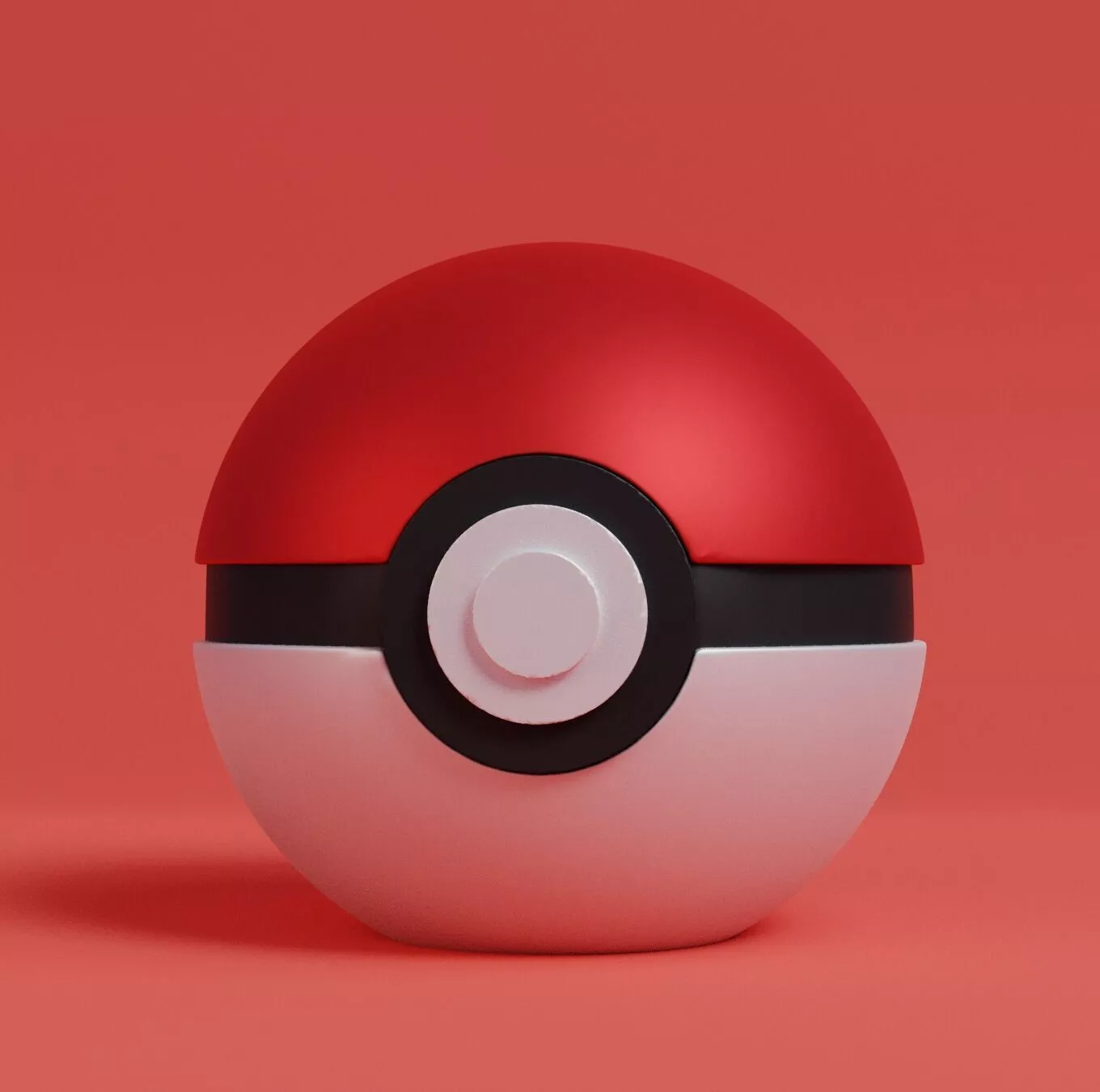 Pokemon Pokeball Free 3D print model