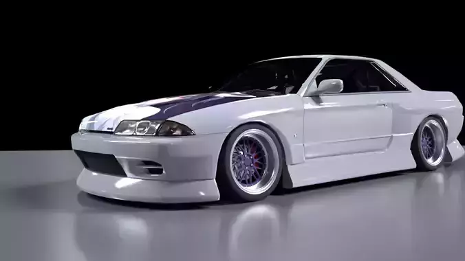 Nissan Skyline R32 Tuning 3D model